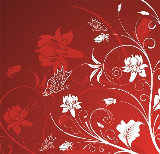 Dancing Flower Vines 1 Wallpaper AJ Wallpaper