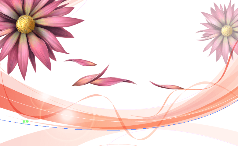 Flying Petals 1 Wallpaper AJ Wallpaper