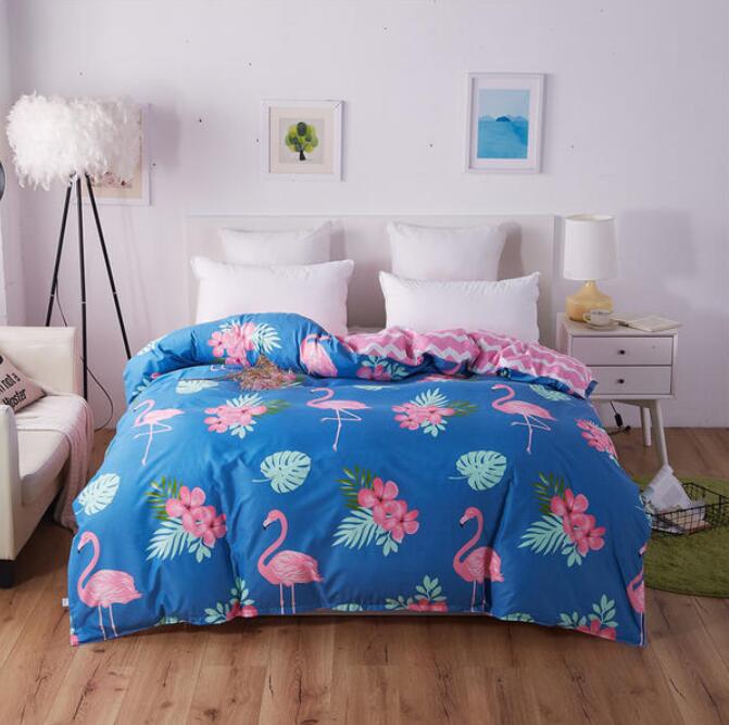 3D Flamingo 4091 Bed Pillowcases Quilt
