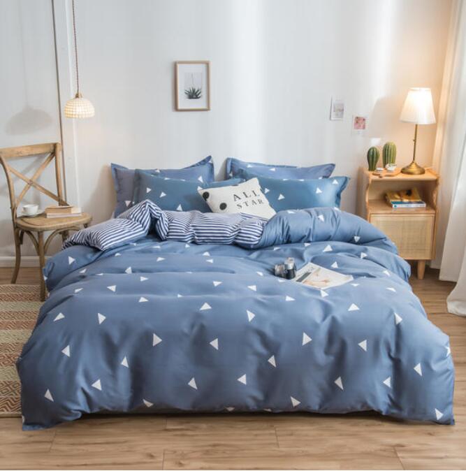 3D Small Triangle Pattern 4073 Bed Pillowcases Quilt