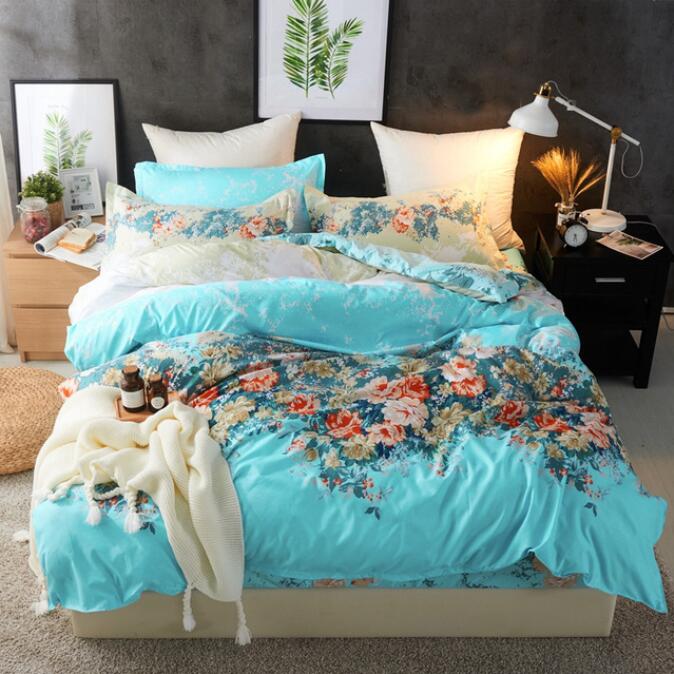 3D Blue Background Flower Bush 2155 Bed Pillowcases Quilt