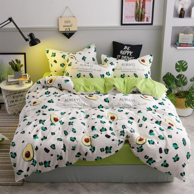 3D Green Floral Avocado 2108 Bed Pillowcases Quilt