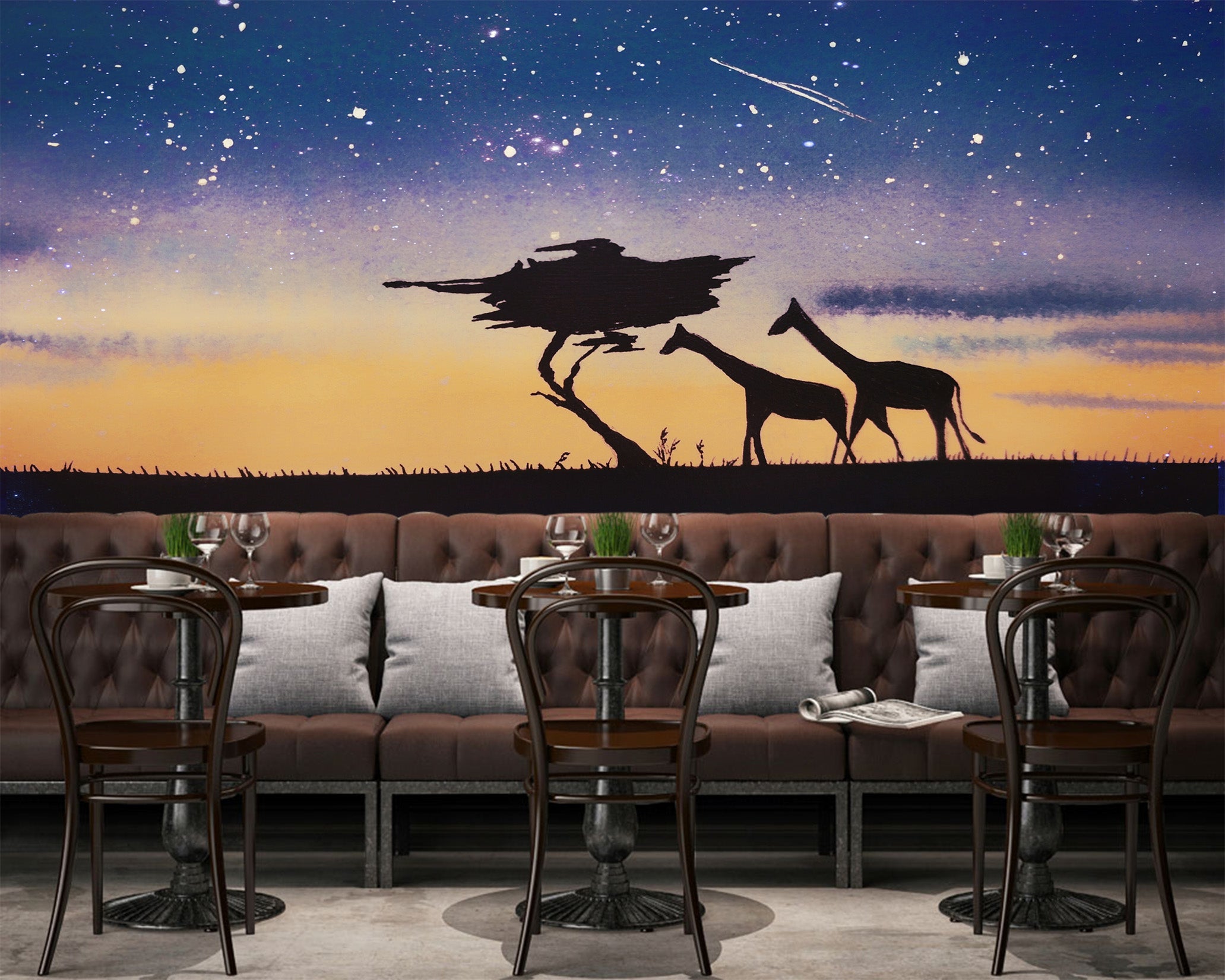 3D Giraffe 013 Wall Murals Wallpaper AJ Wallpaper 2