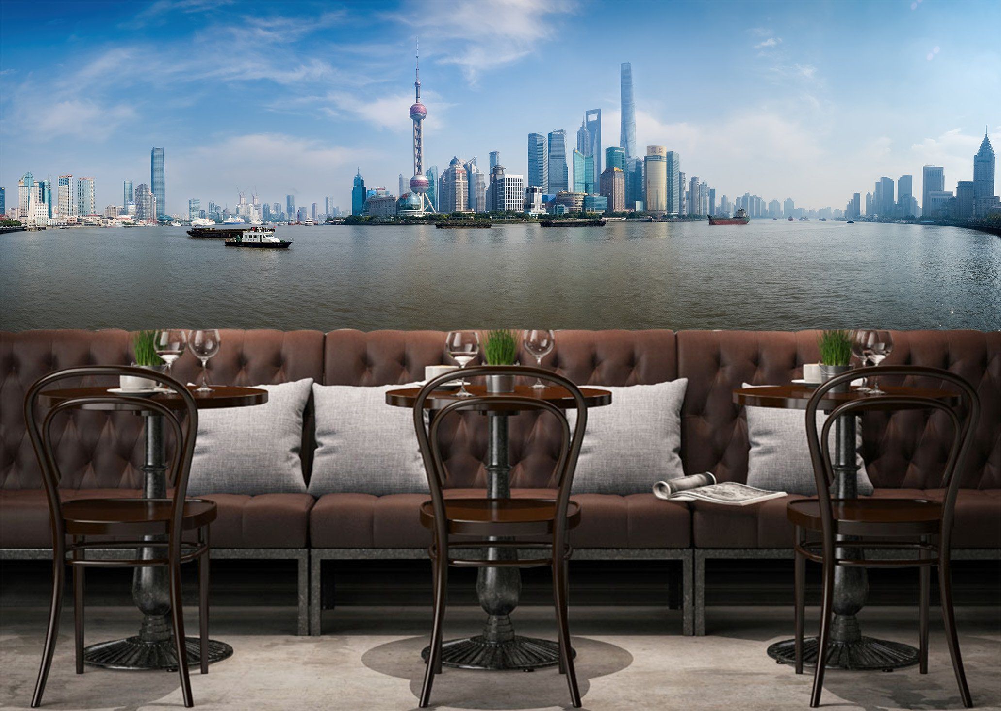 3D Oriental Pearl TV Tower Wallpaper AJ Wallpaper 1