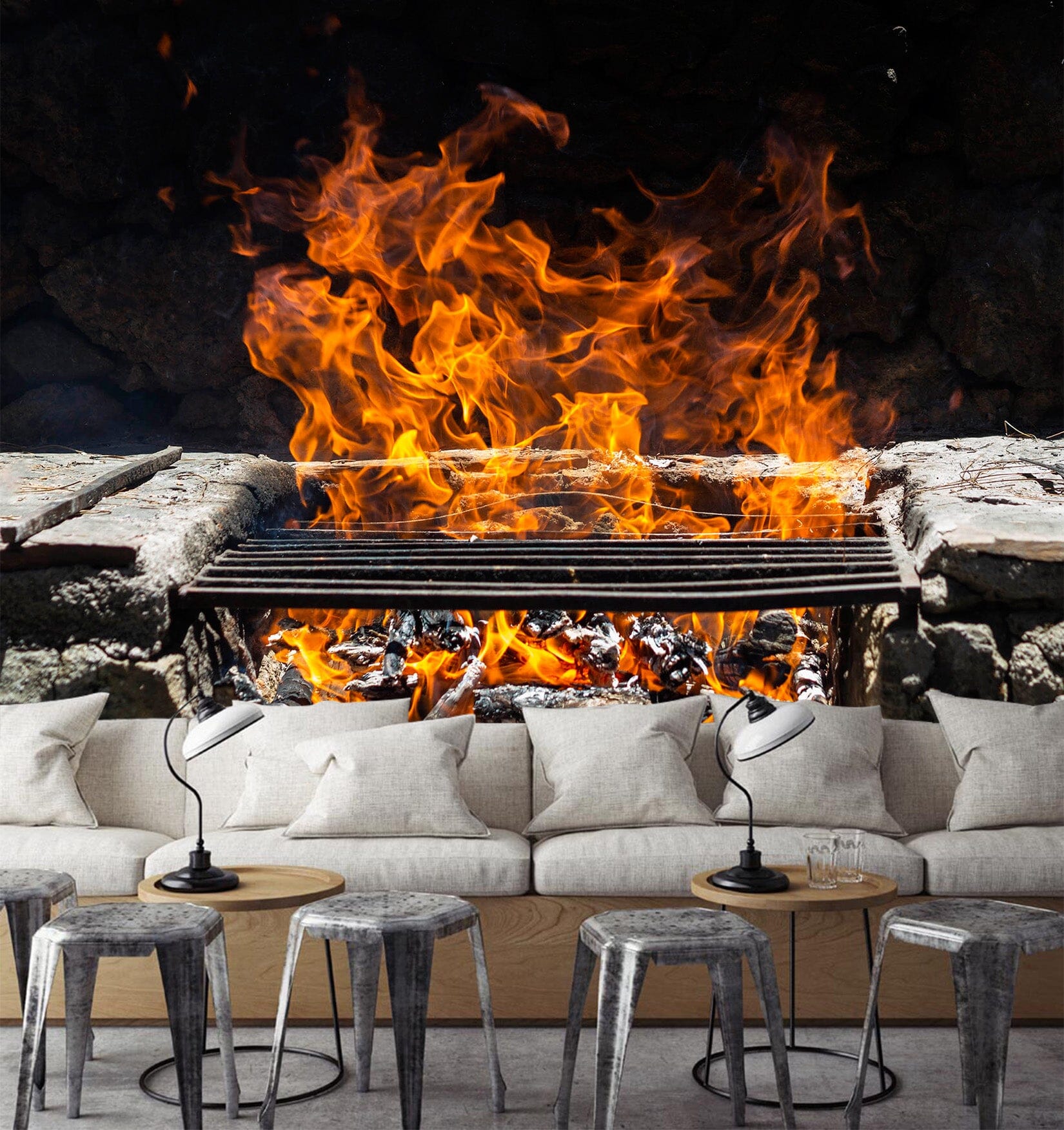 3D Flame 1415 Wall Murals Wallpaper AJ Wallpaper 2