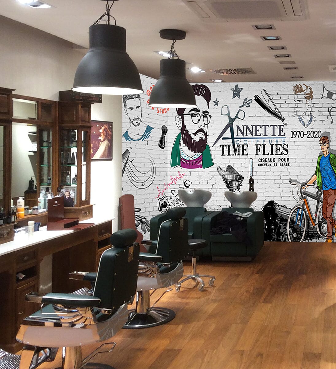 3D Hair Cutting Supplies 1458 Barber Shop Wall Murals Wallpaper AJ Wallpaper 2