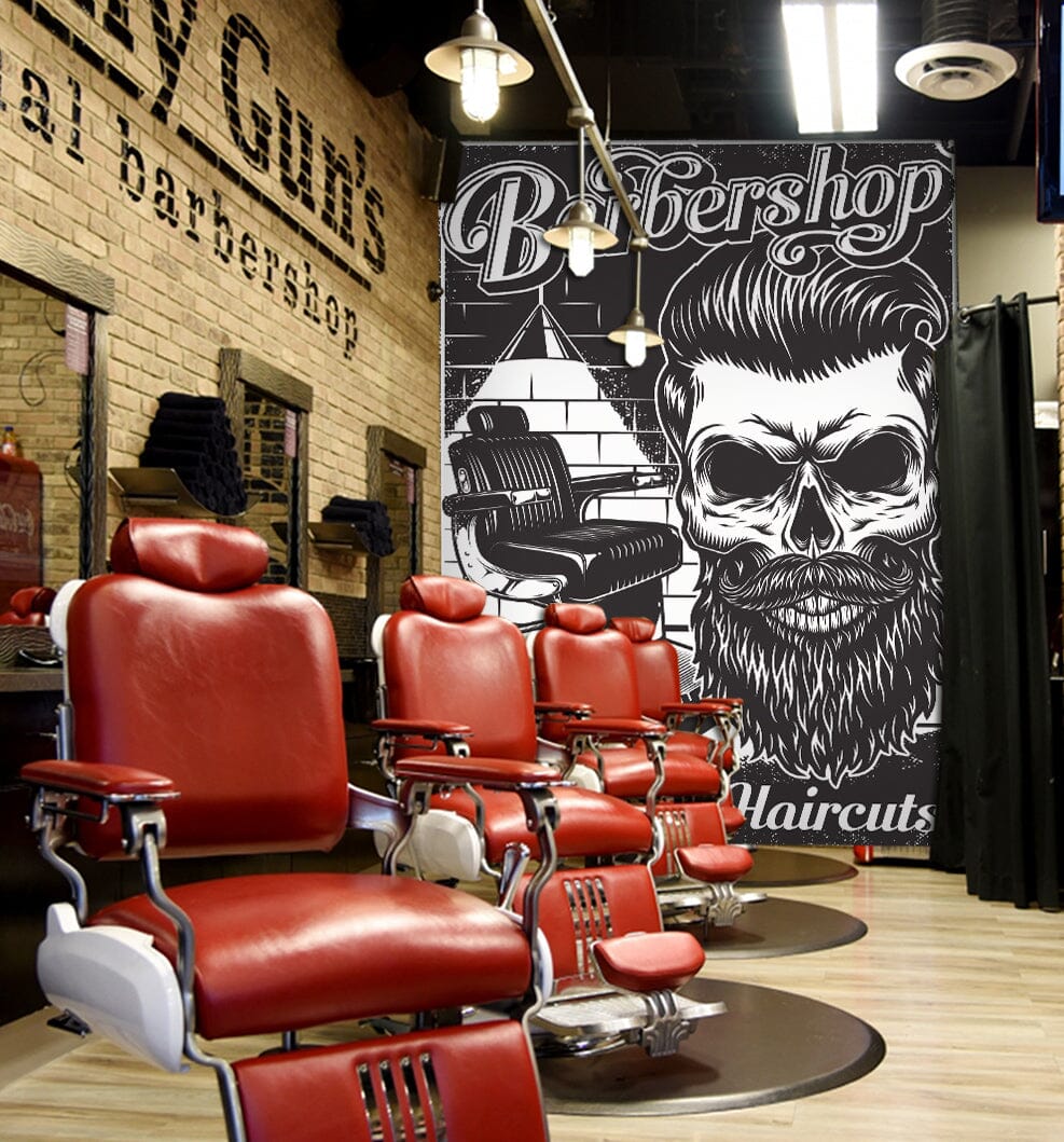 3D Cool Man 860 Barber Shop Wall Murals Wallpaper AJ Wallpaper 2