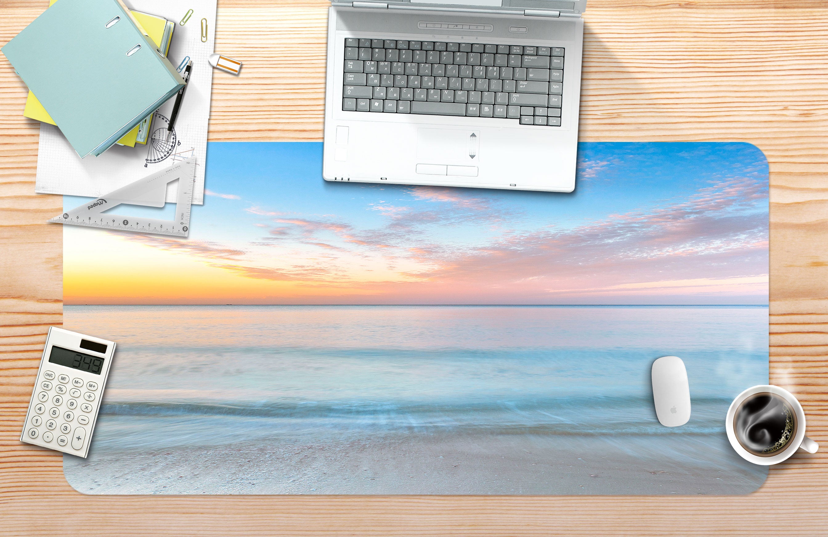 3D Beach Seaside 12401 Assaf Frank Desk Mat