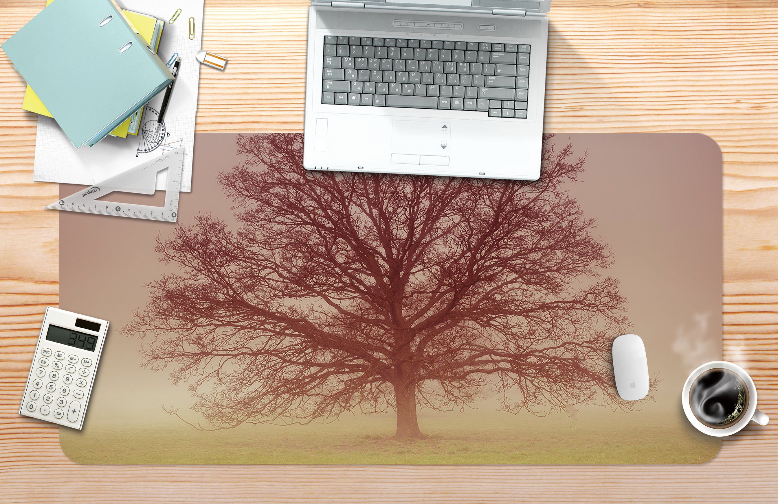 3D Big Tree 7729 Assaf Frank Desk Mat