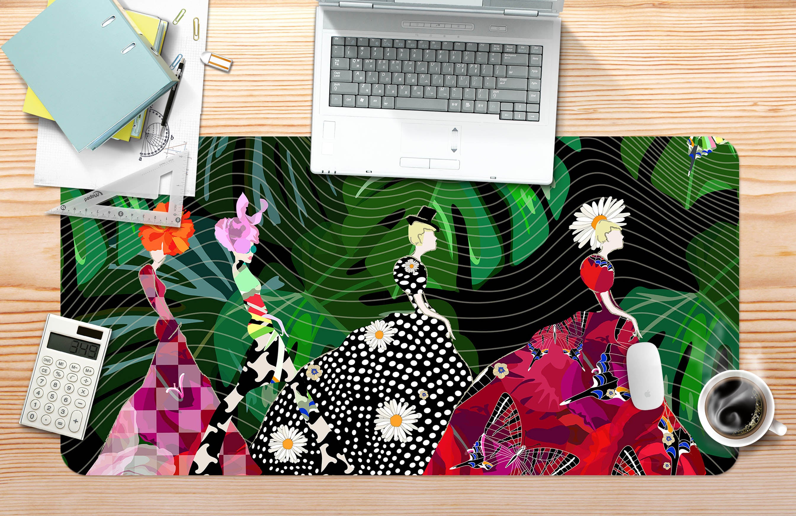3D Pattern Female 17138 Desk Mat