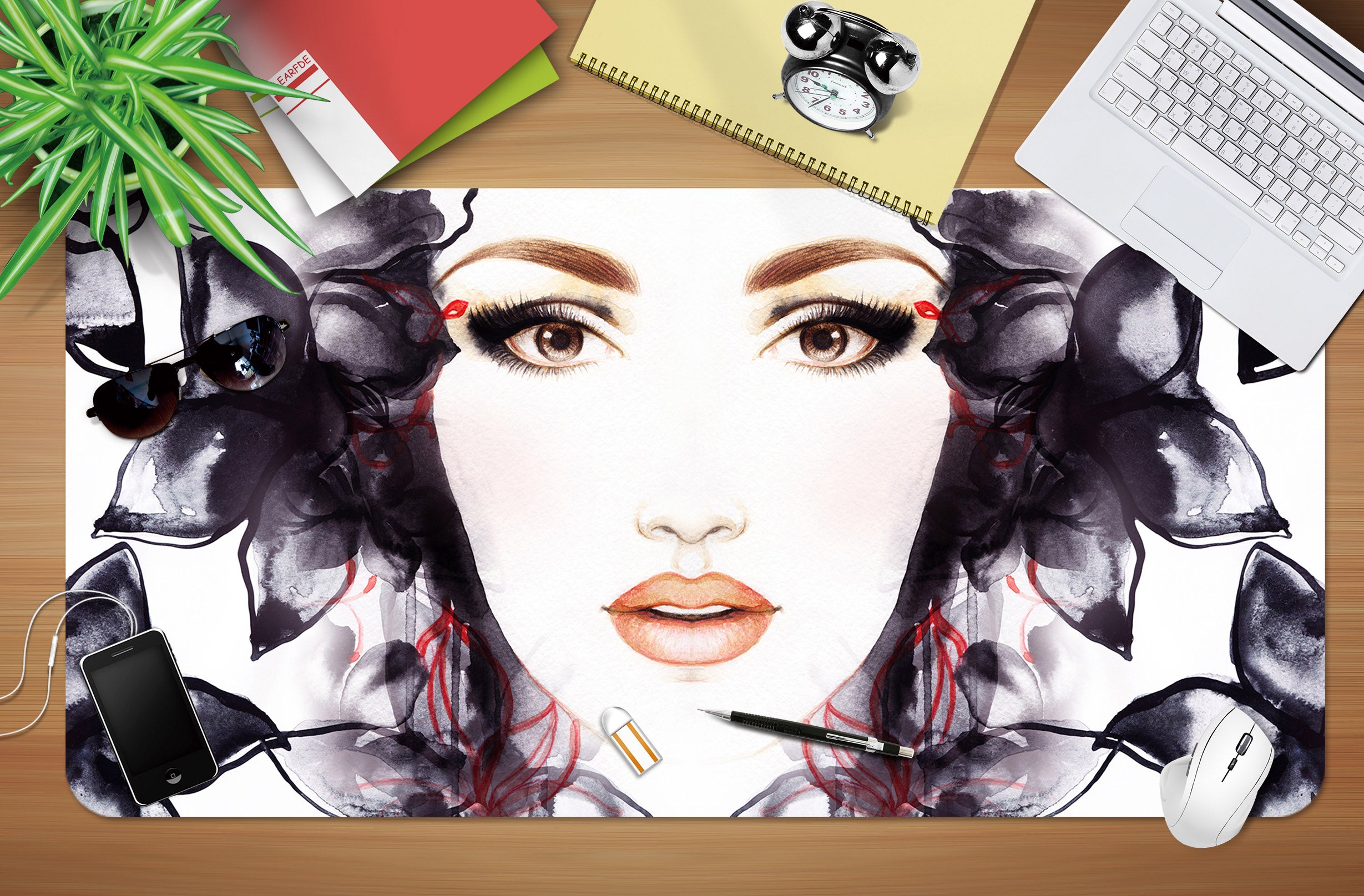 3D Woman 17123 Desk Mat