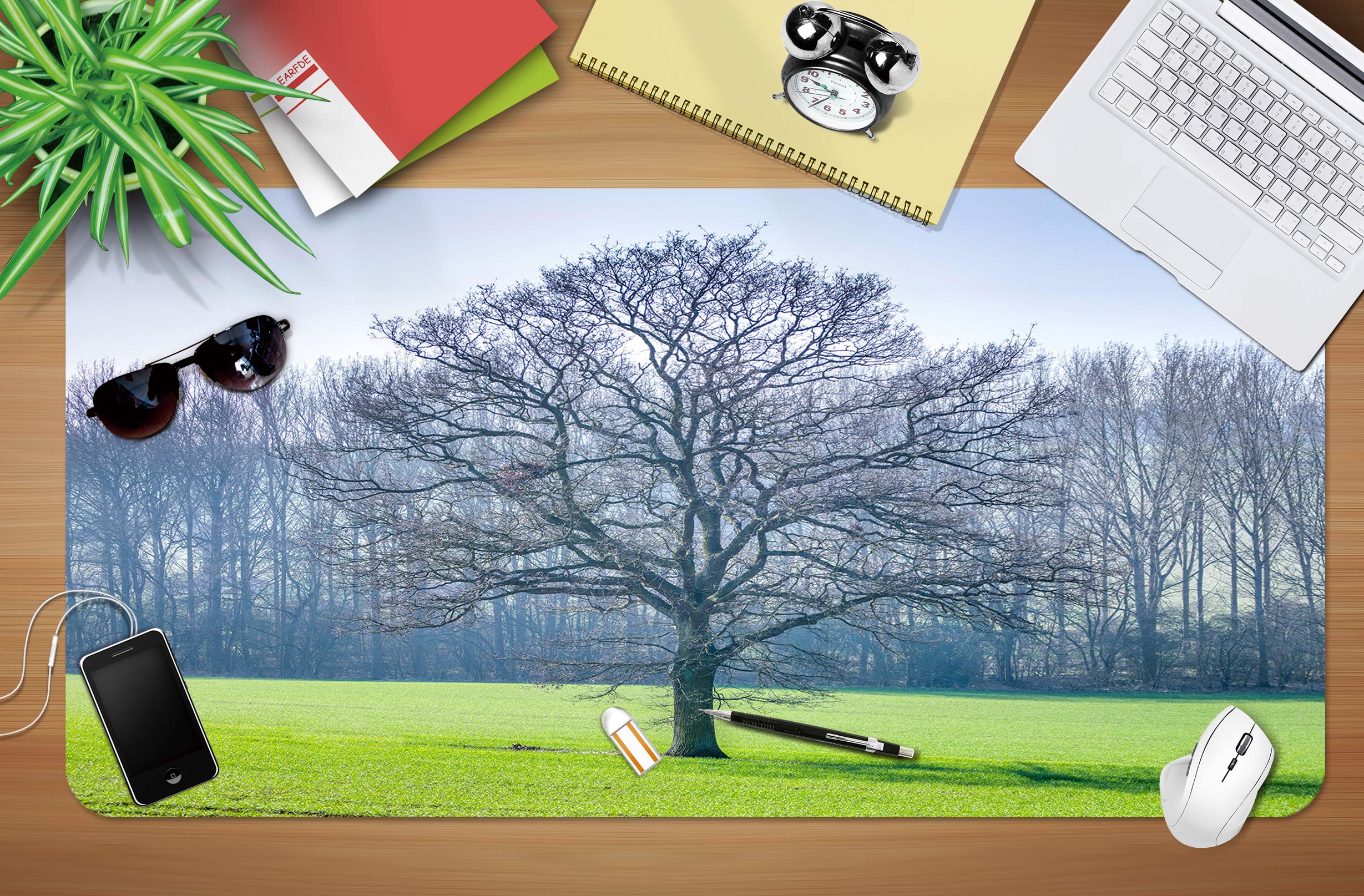 3D Lawn Tree 12430 Assaf Frank Desk Mat