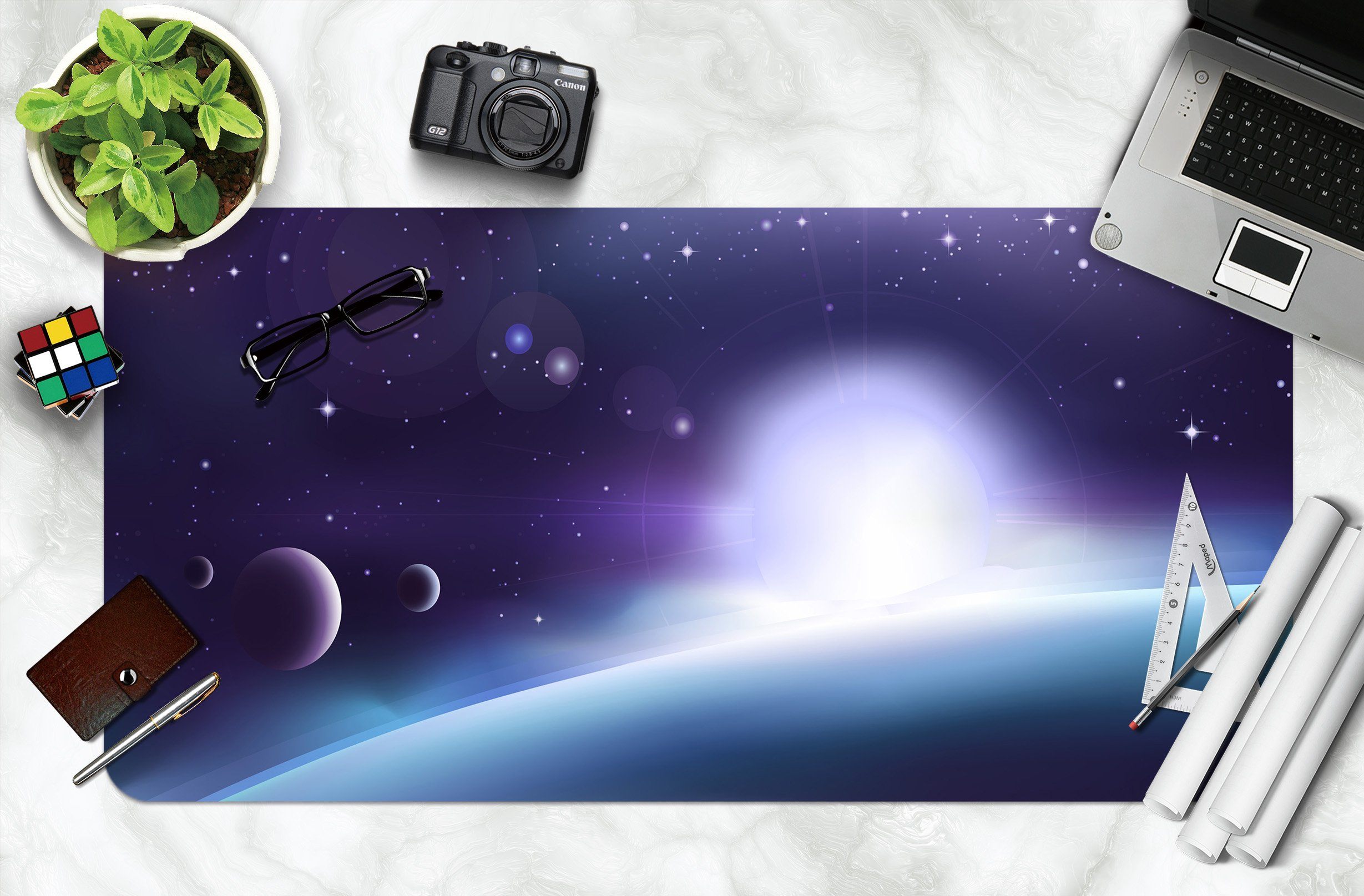 3D Space Starry Sky 087 Desk Mat Mat AJ Creativity Home