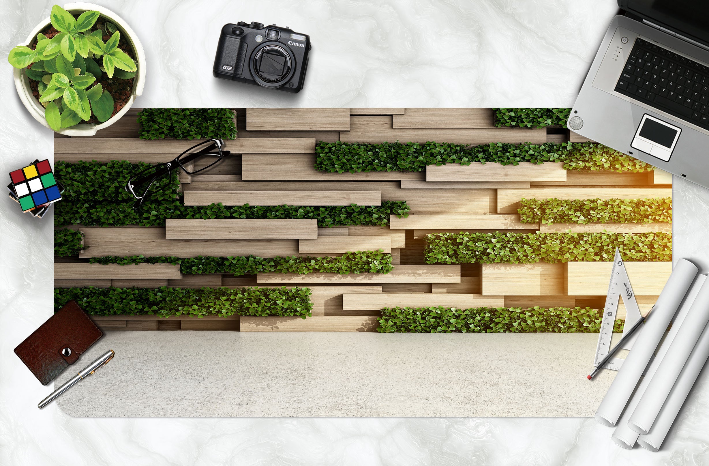3D Wood 17194 Desk Mat