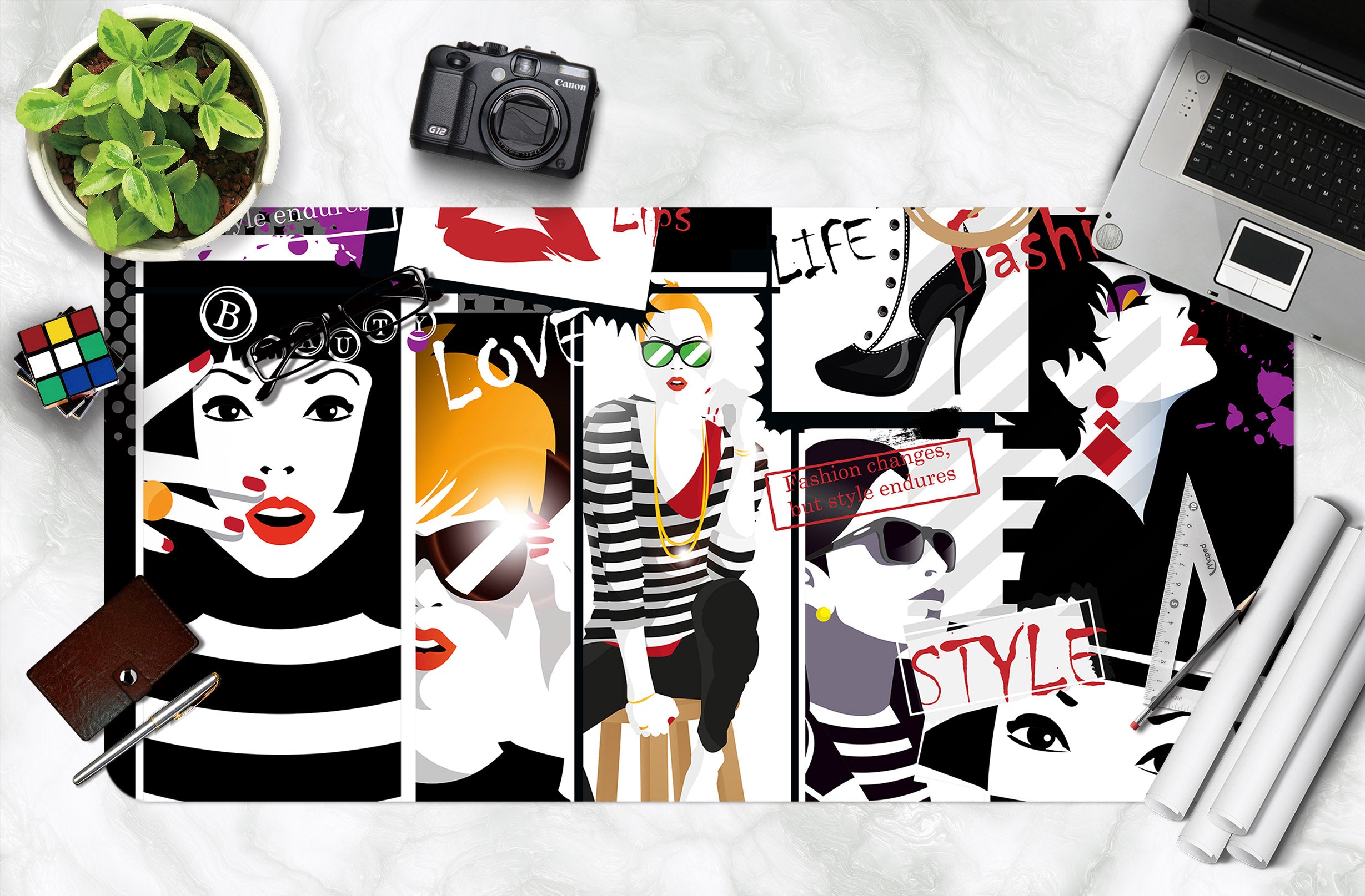 3D Female 17146 Desk Mat