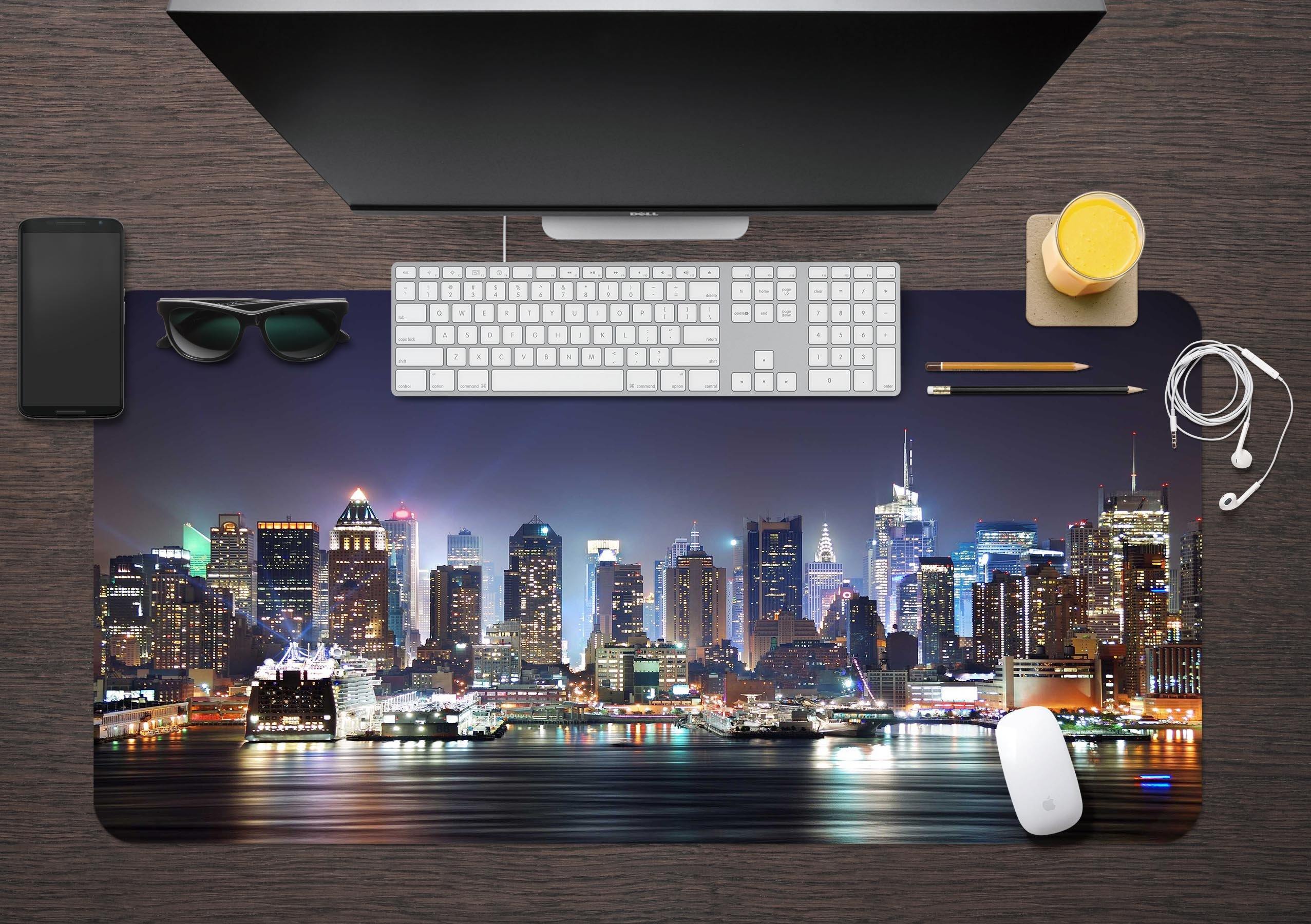 3D New York City 023 Desk Mat Mat AJ Creativity Home