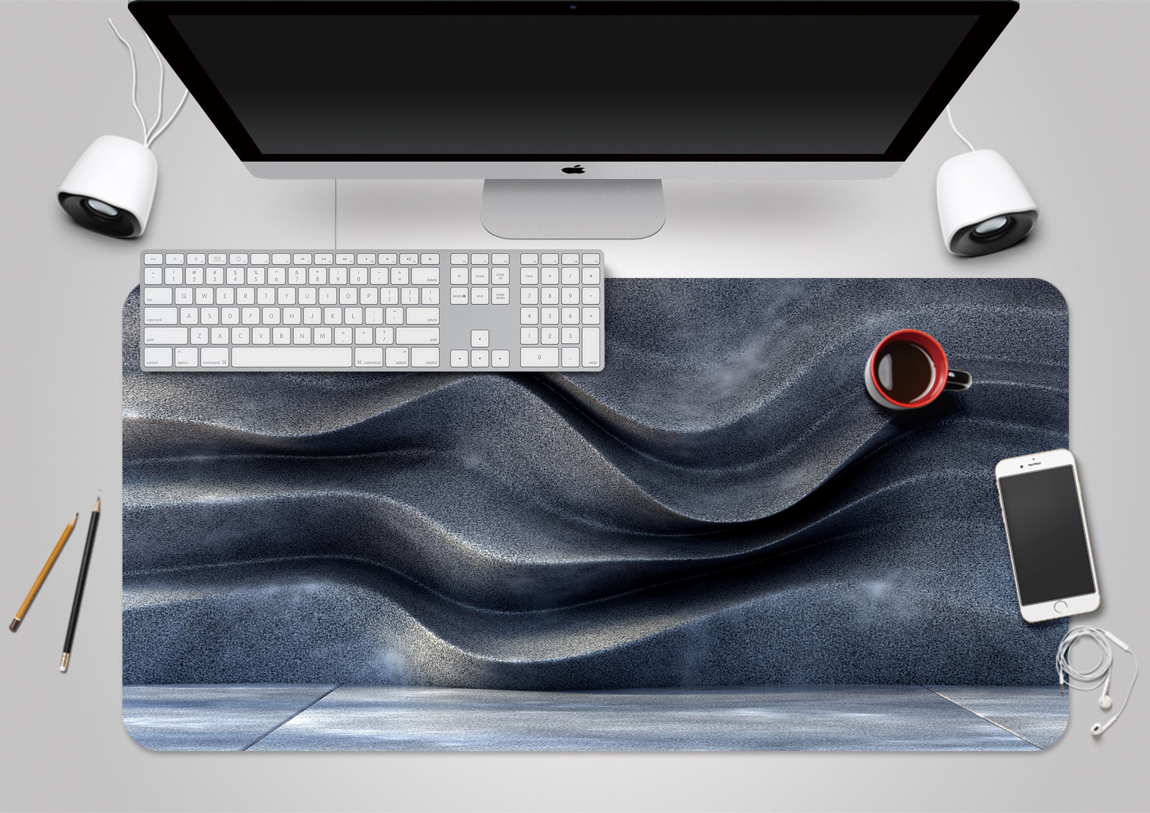 3D Dark Gray 18015 Desk Mat