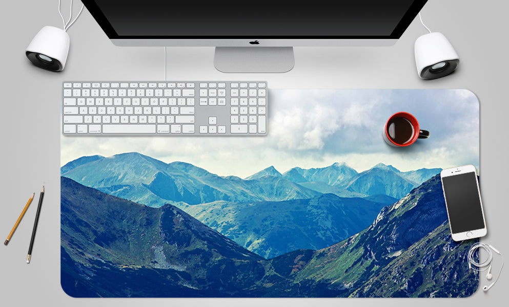 3D Mountains 17092 Desk Mat