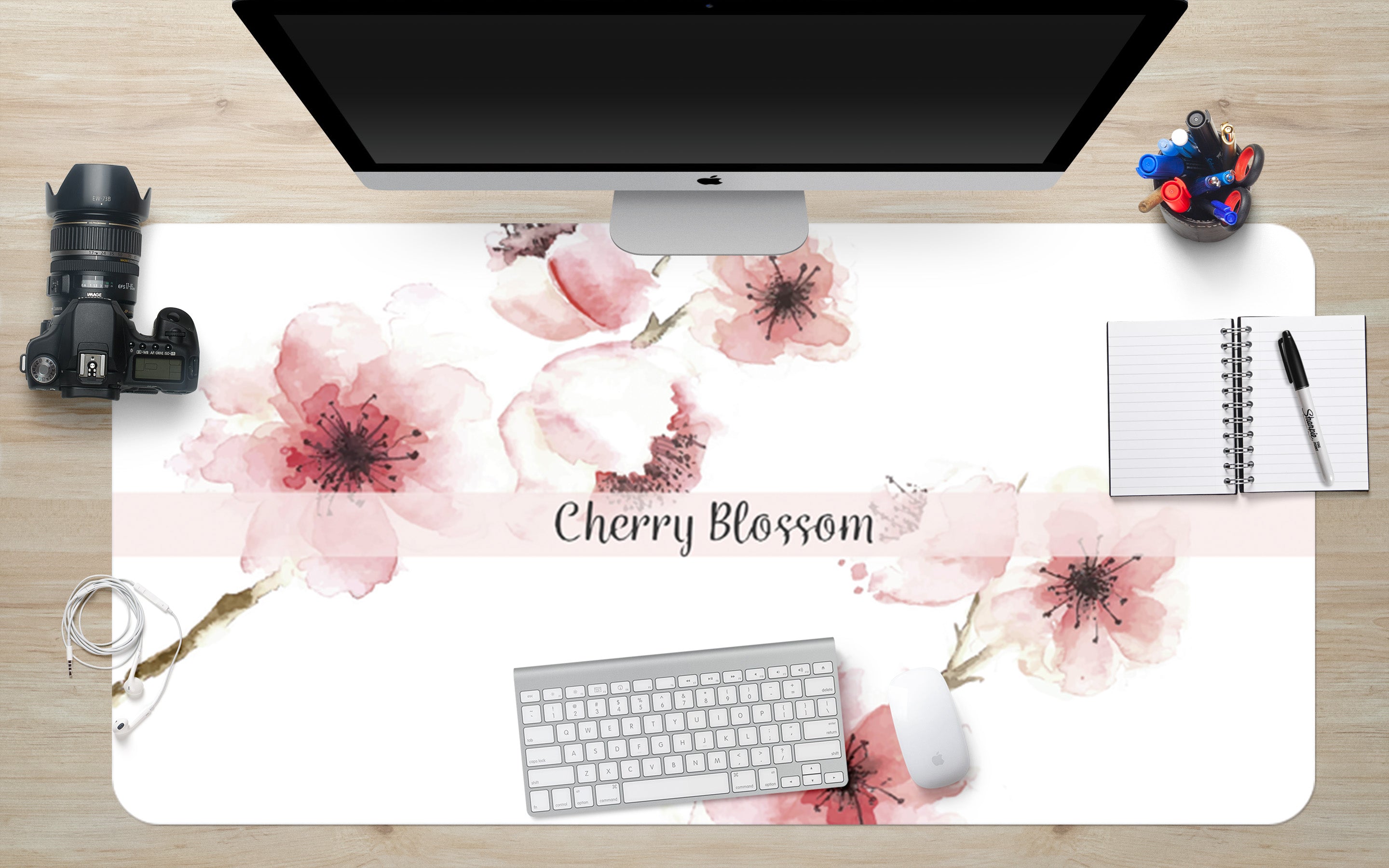 3D Flowers 17059 Desk Mat