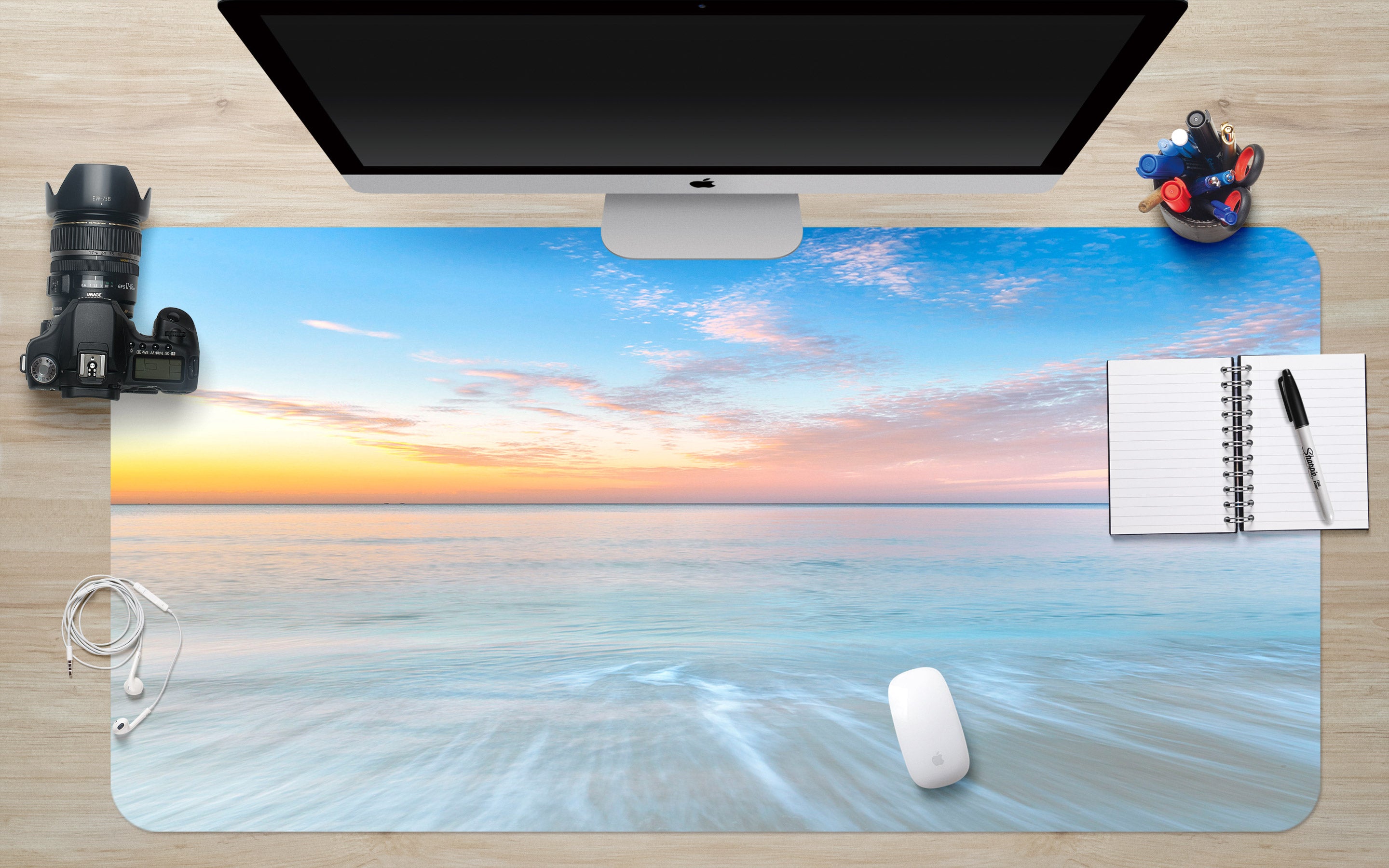 3D Sky Beach 123130 Assaf Frank Desk Mat