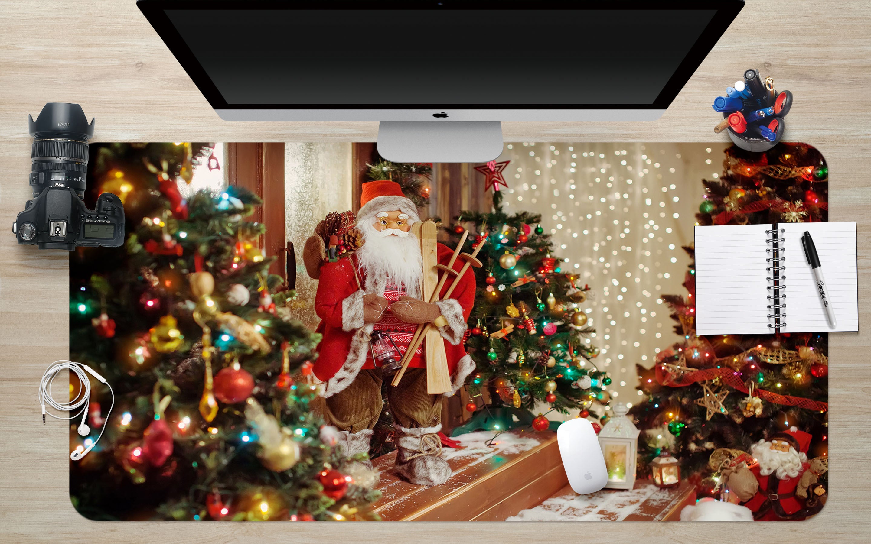 3D Santa Tree 51207 Christmas Desk Mat Xmas