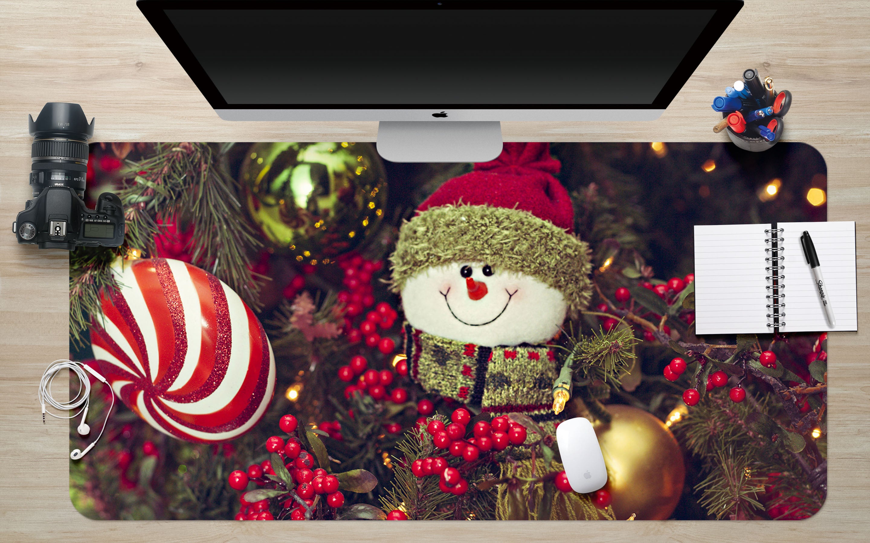 3D Snowman Doll 51182 Christmas Desk Mat Xmas