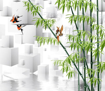 3D Bamboo Bird 88 Wallpaper AJ Wallpaper 
