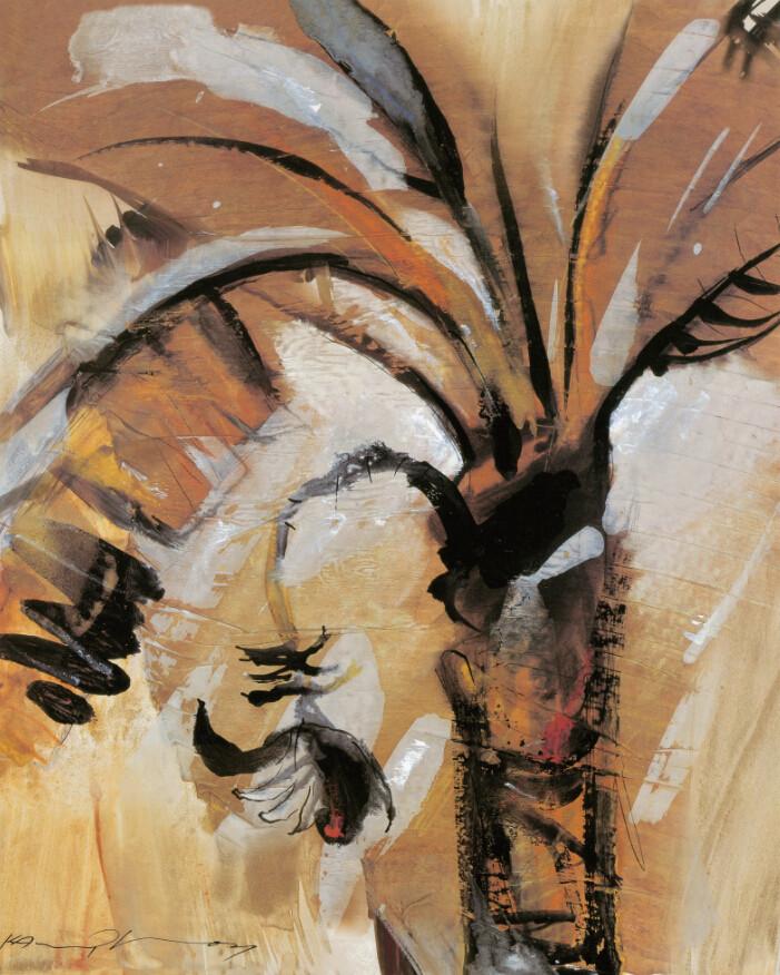 Banana Tree Painting Wallpaper AJ Wallpaper