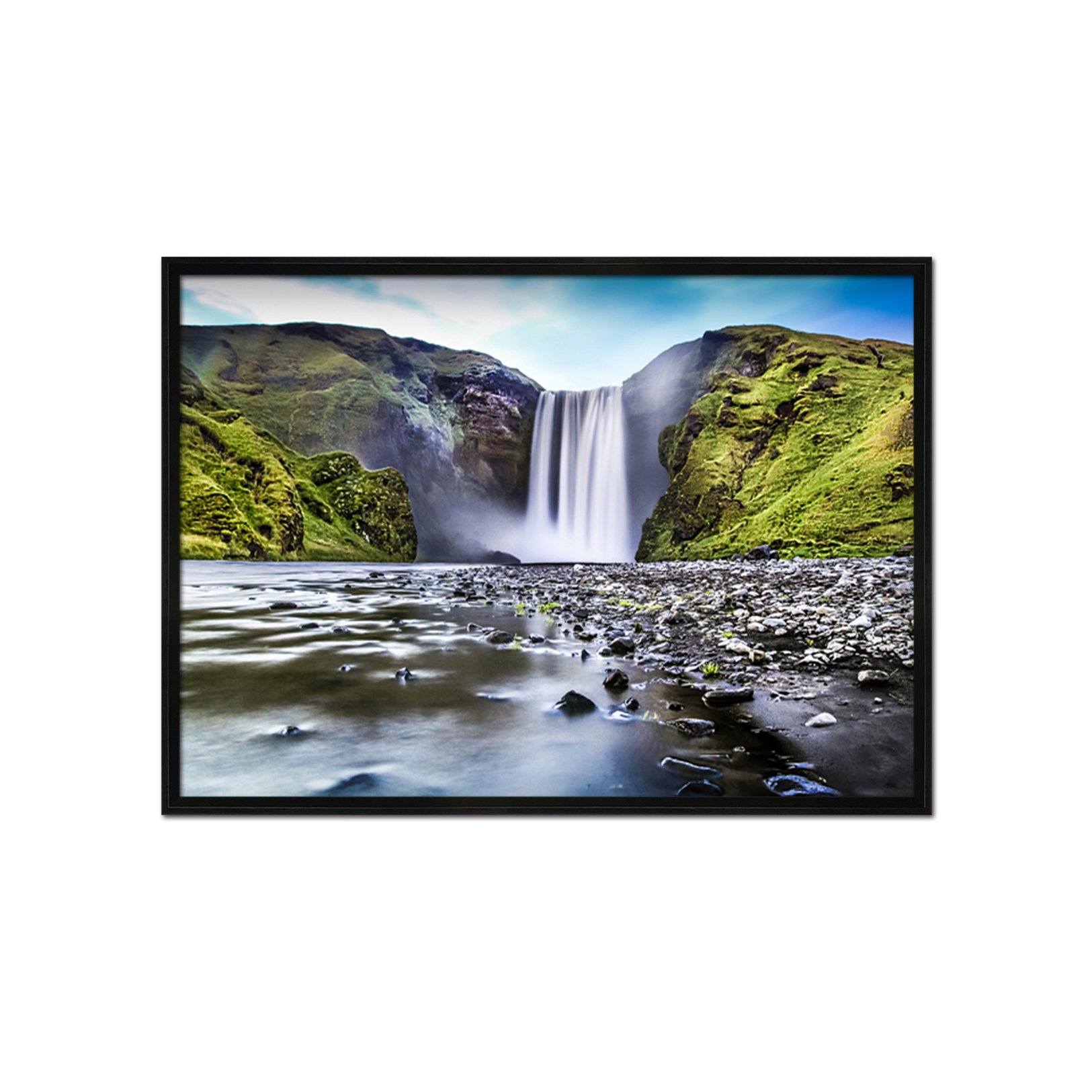 3D Magnificent Waterfall 152 Fake Framed Print Painting Wallpaper AJ Creativity Home