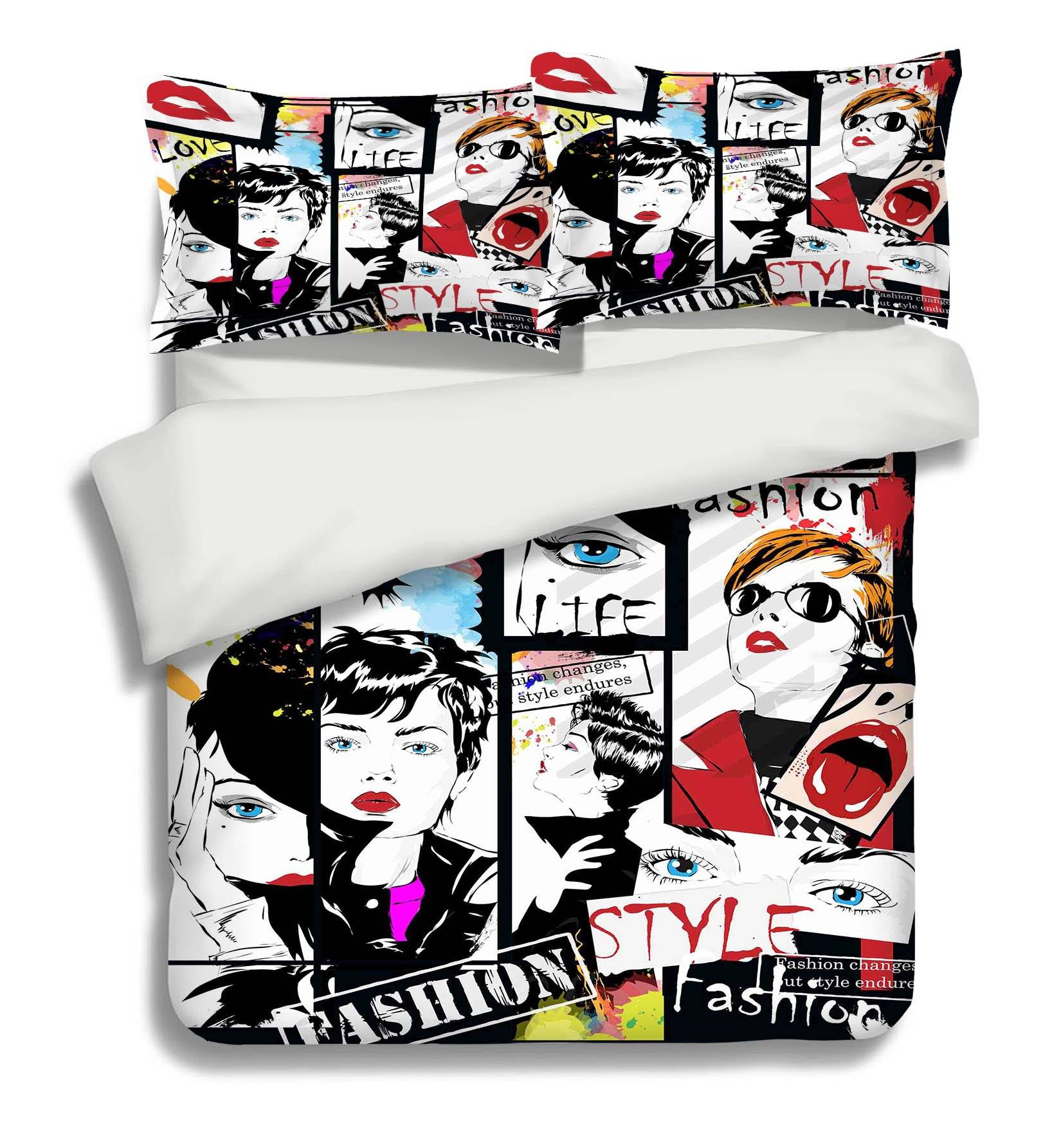 3D Fashion Women 212 Bed Pillowcases Quilt Wallpaper AJ Wallpaper