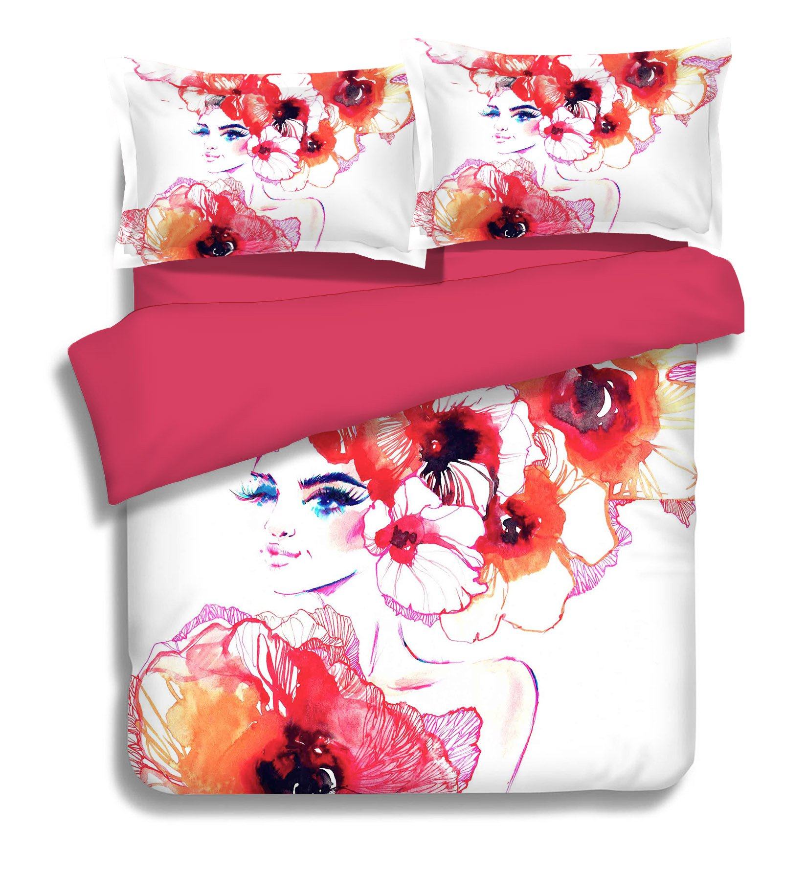 3D Graffiti Modern Woman 287 Bed Pillowcases Quilt Wallpaper AJ Wallpaper