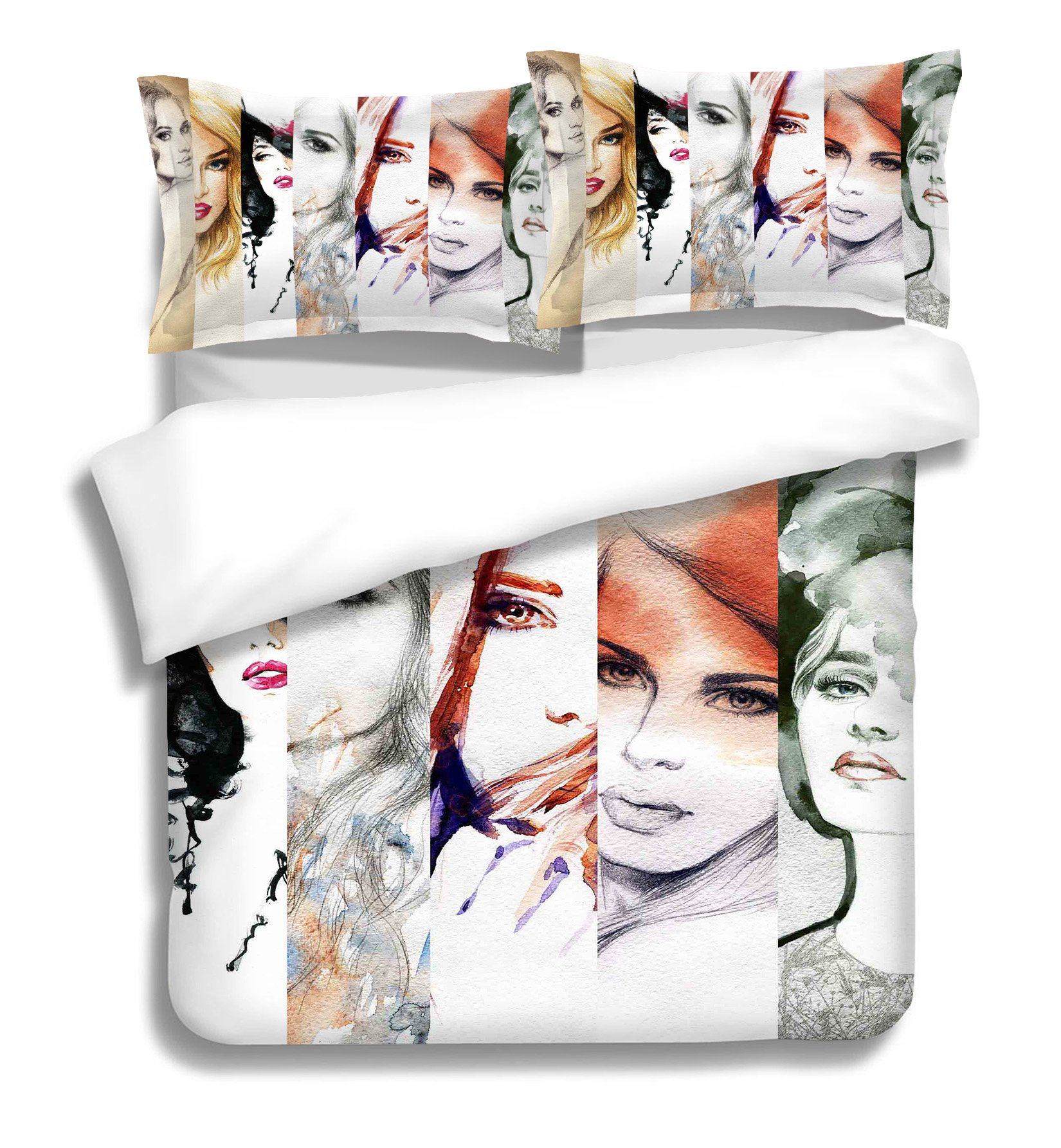 3D Color Woman 097 Bed Pillowcases Quilt Wallpaper AJ Wallpaper
