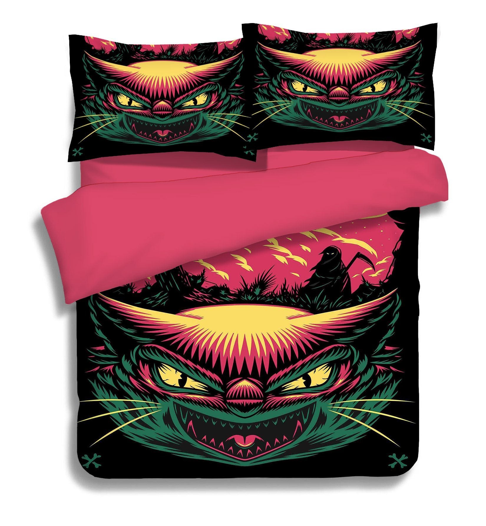 3D Halloween Cat 274 Bed Pillowcases Quilt Wallpaper AJ Wallpaper