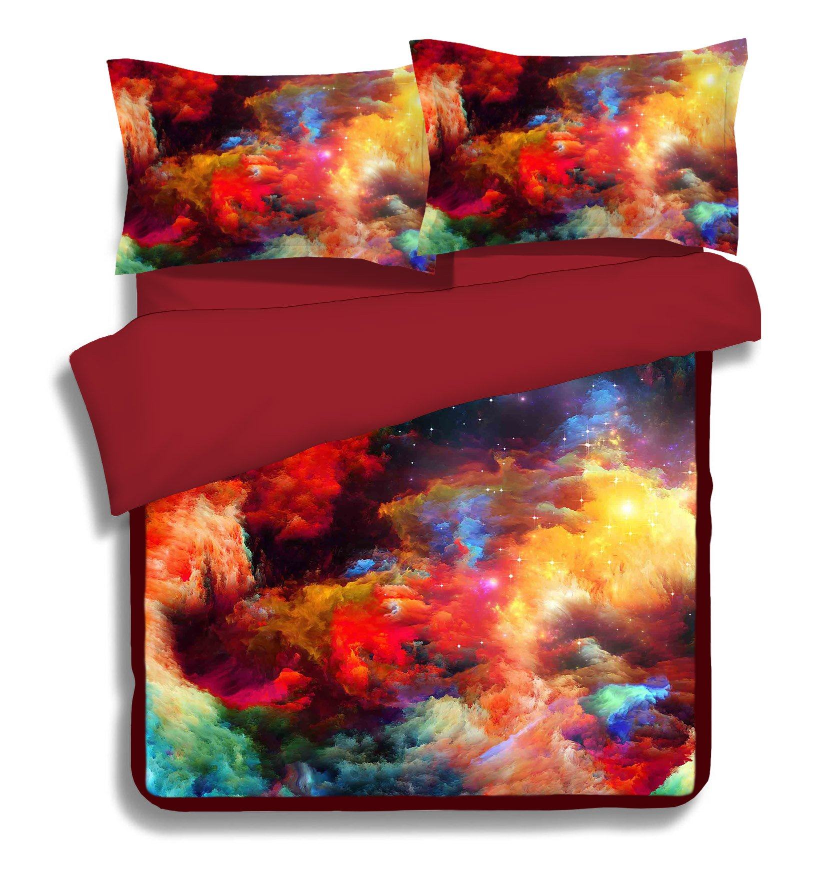 3D Colorful Smoke 164 Bed Pillowcases Quilt Wallpaper AJ Wallpaper
