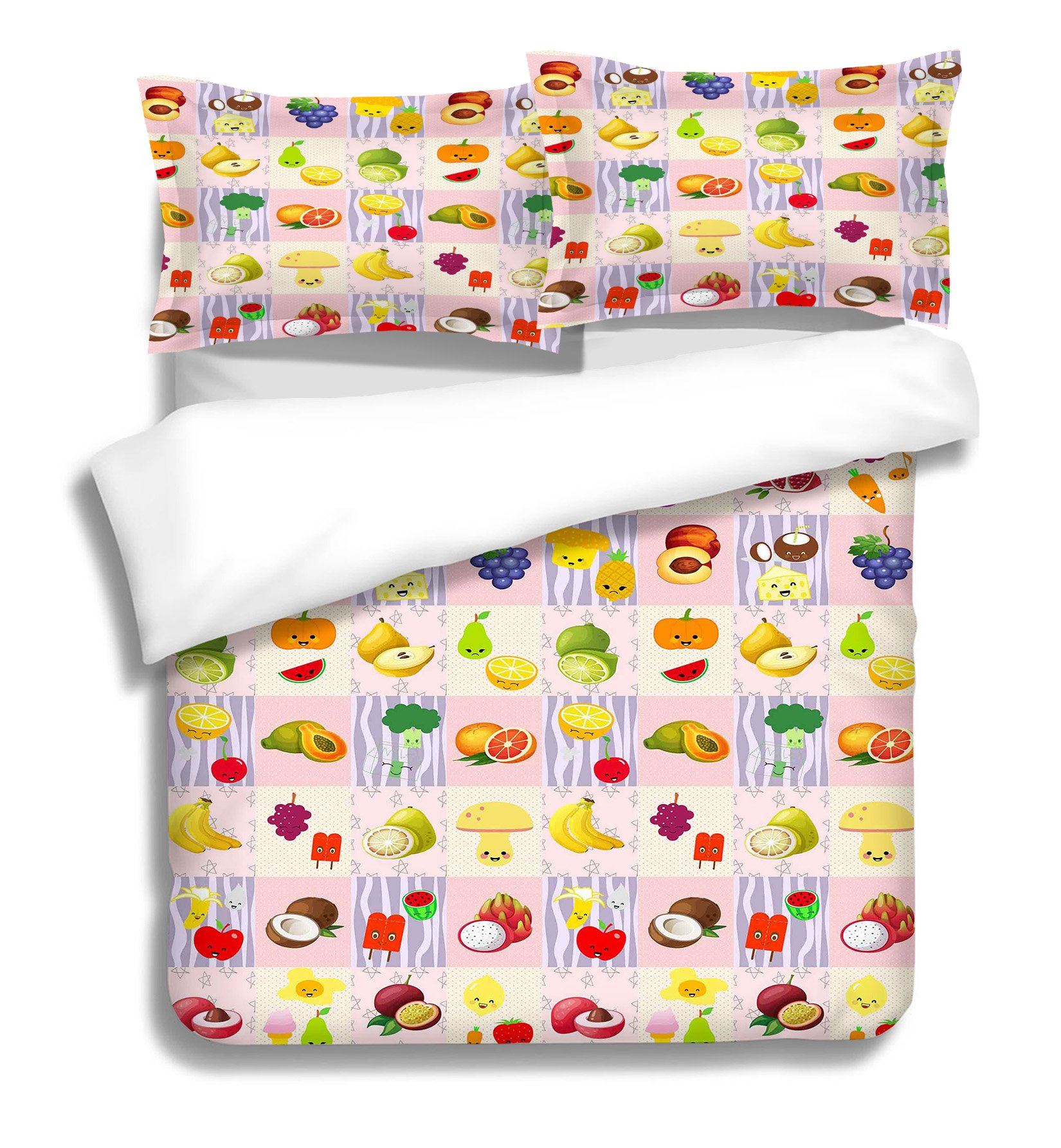 3D Cute Fruit 108 Bed Pillowcases Quilt Wallpaper AJ Wallpaper