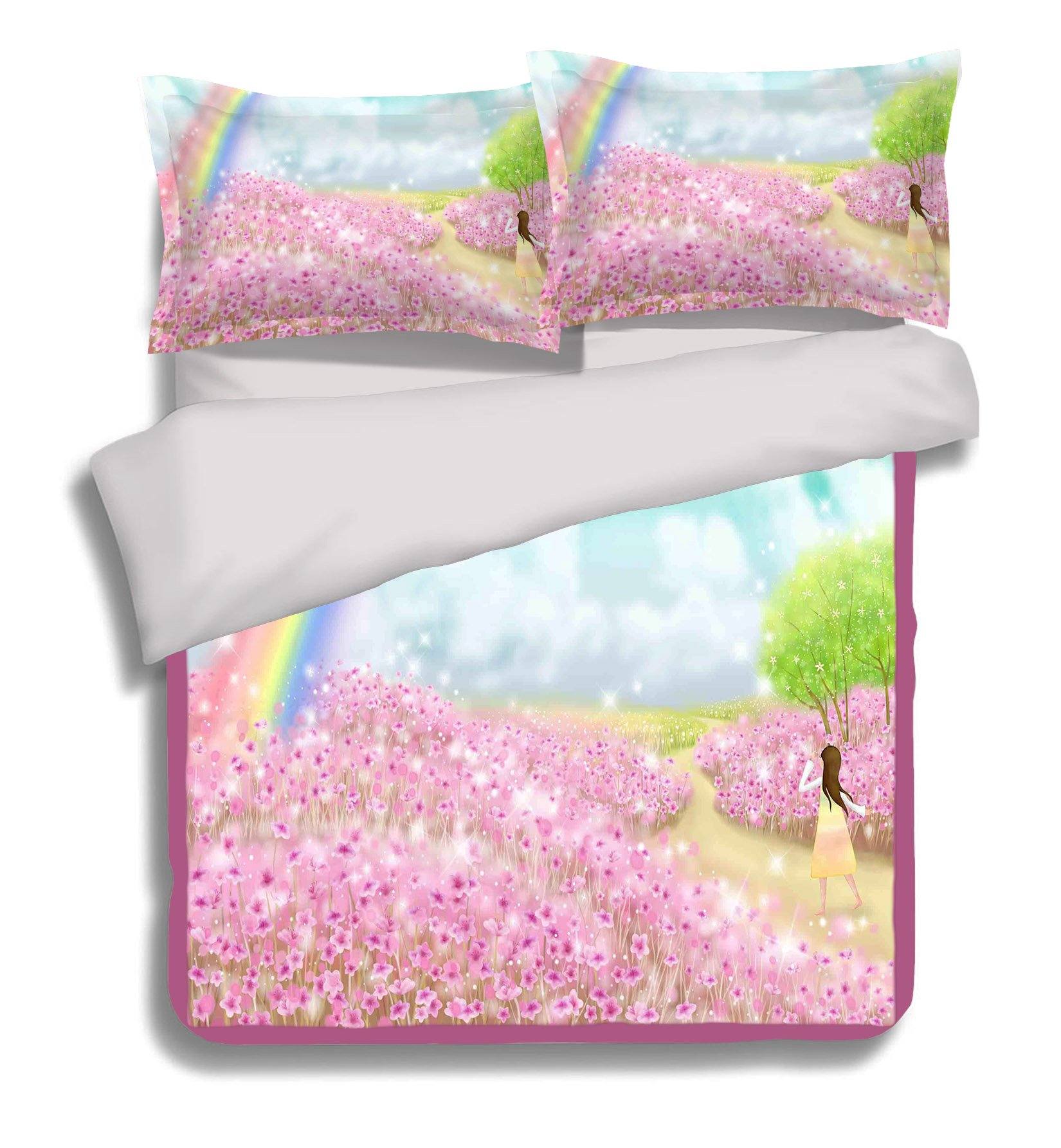 3D Hundred Flowers Bloom 133 Bed Pillowcases Quilt Wallpaper AJ Wallpaper