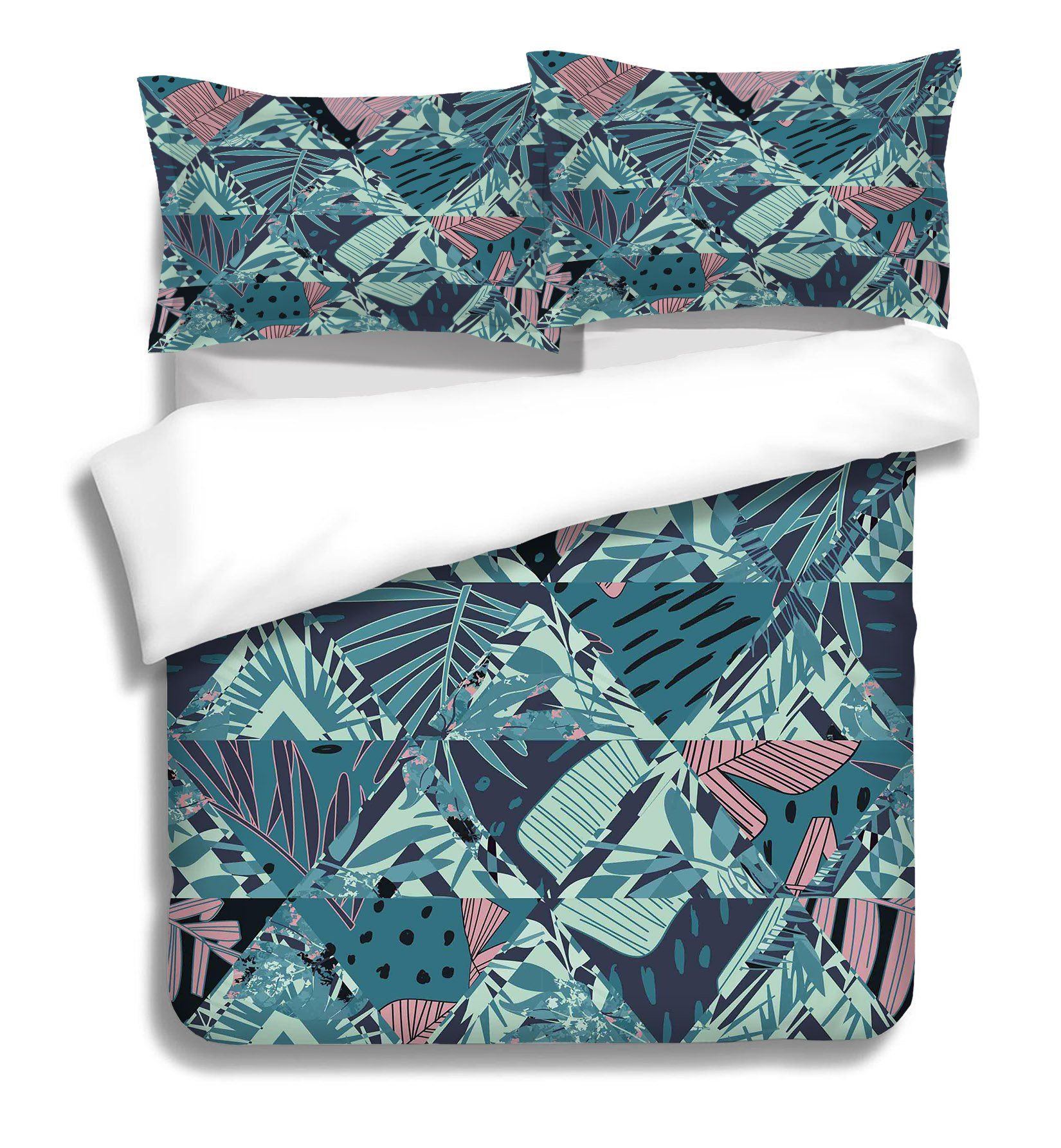 3D Triangle Plant 061 Bed Pillowcases Quilt Wallpaper AJ Wallpaper