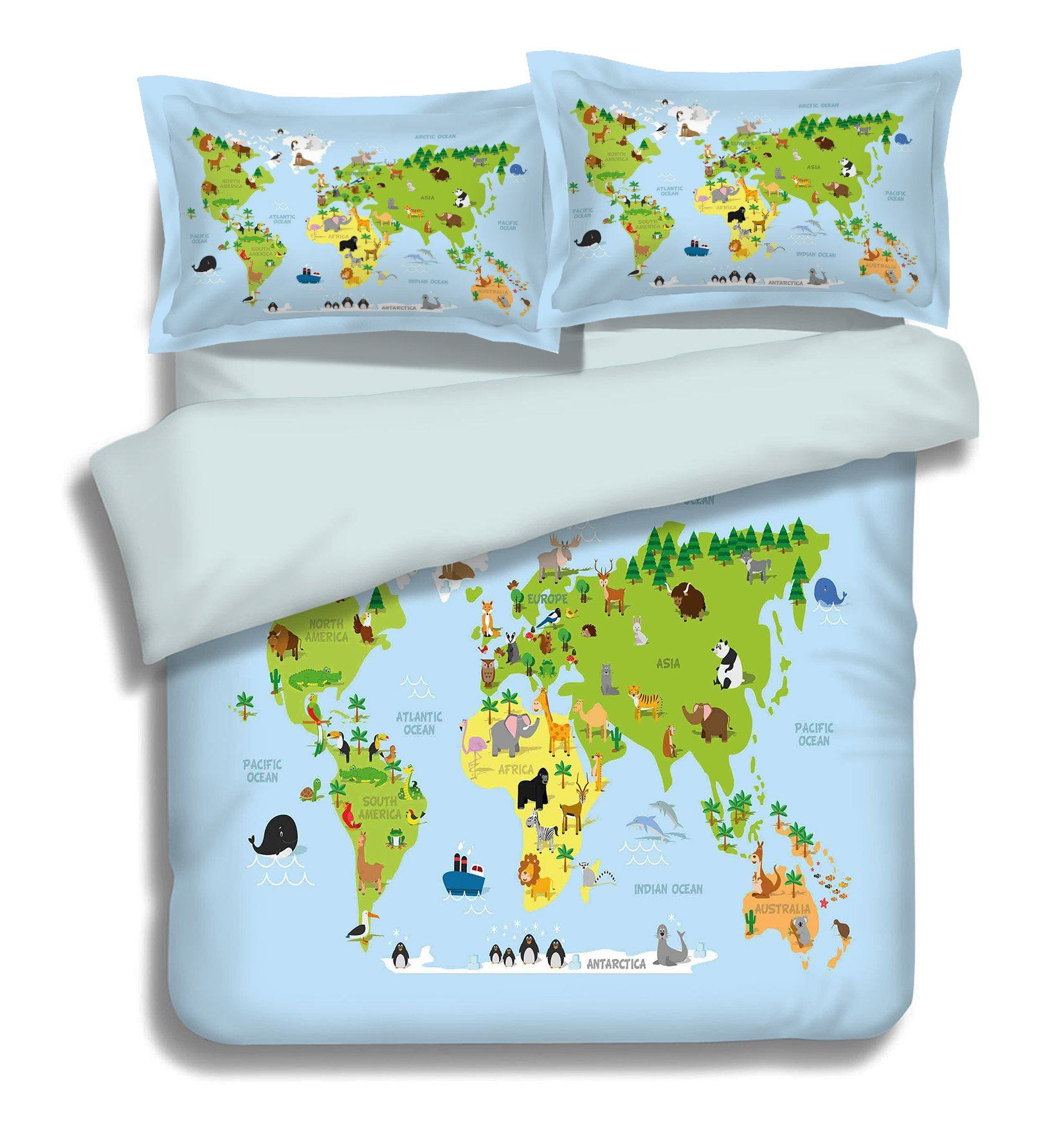 3D Earth Animals 156 Bed Pillowcases Quilt Wallpaper AJ Wallpaper
