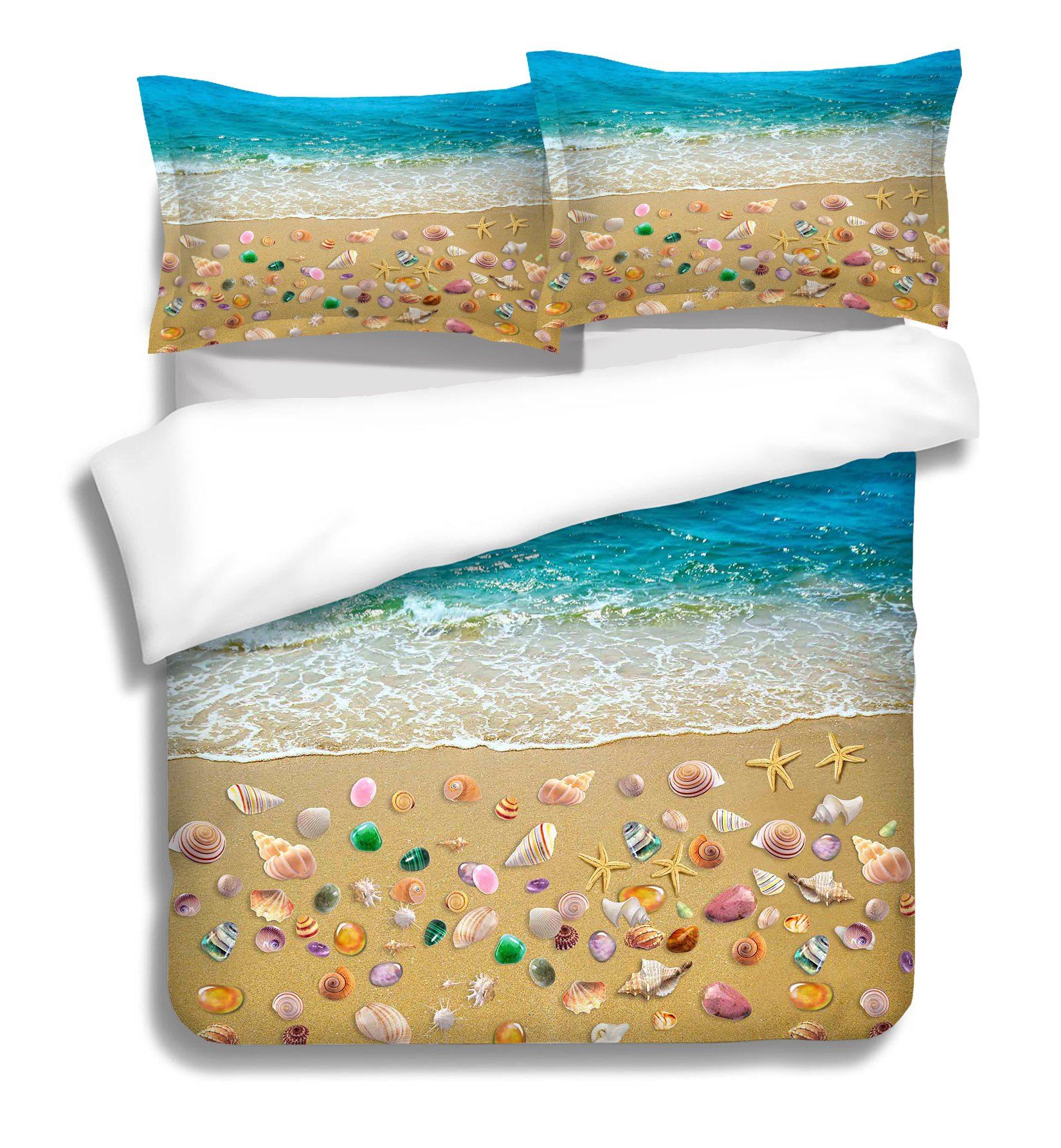 3D Colored Seashell 215 Bed Pillowcases Quilt Wallpaper AJ Wallpaper