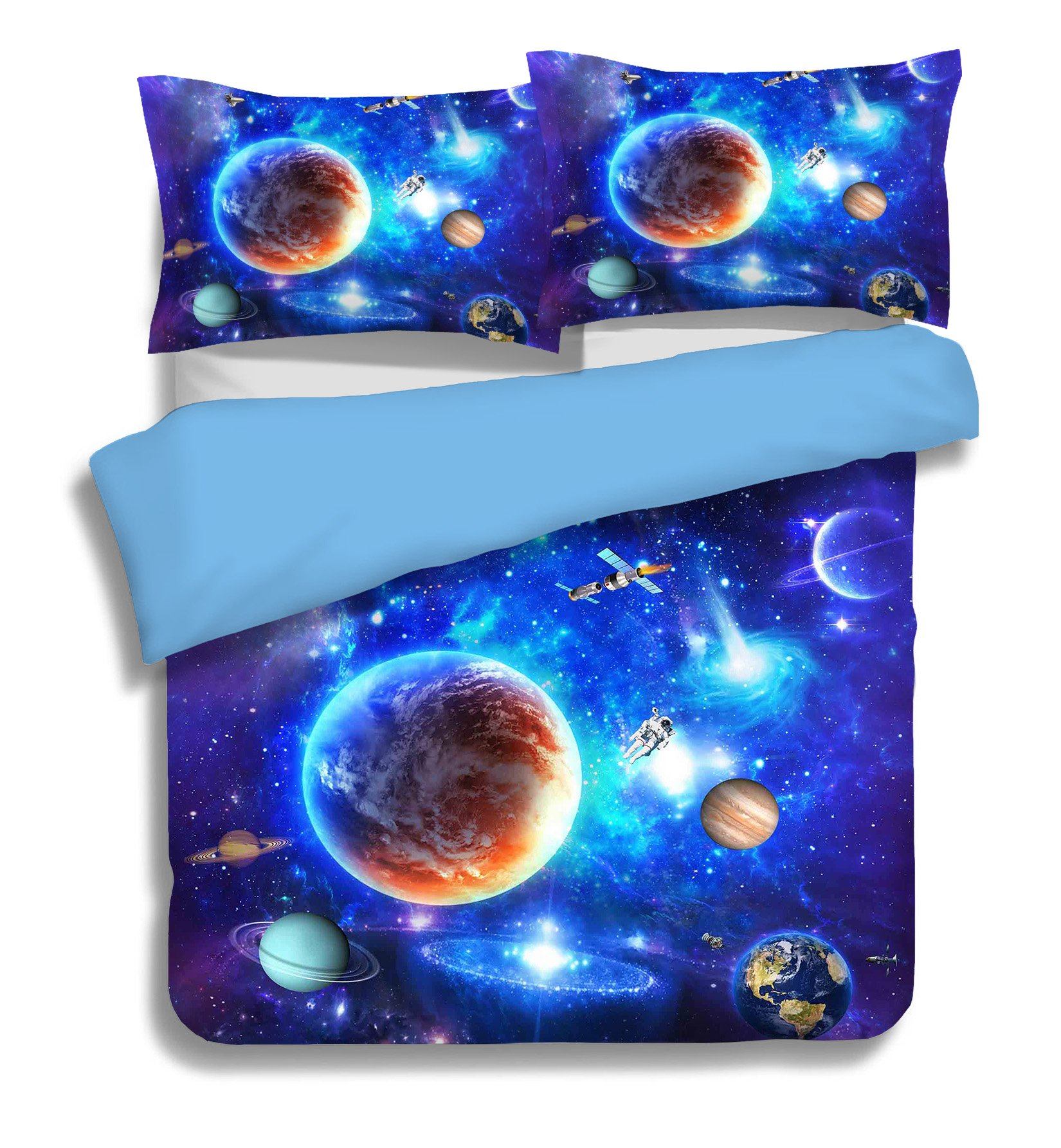 3D Space Planet 213 Bed Pillowcases Quilt Wallpaper AJ Wallpaper