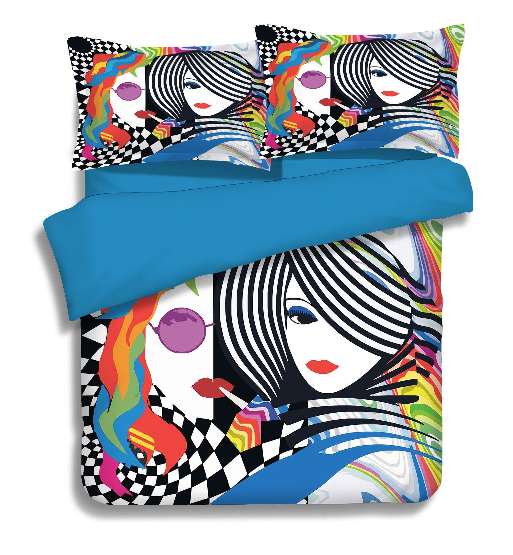 3D Women Stripes Pattern 330 Bed Pillowcases Quilt Wallpaper AJ Wallpaper