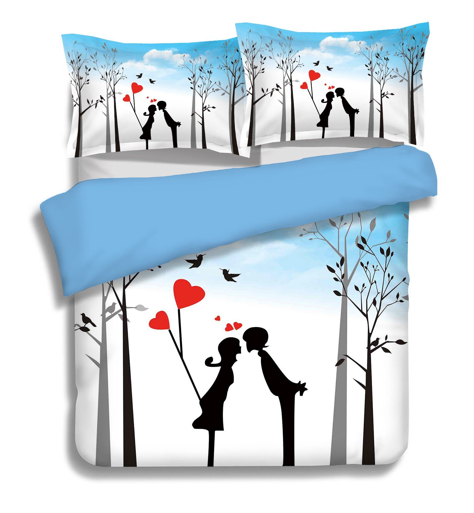 3D Love Kiss 194 Bed Pillowcases Quilt Wallpaper AJ Wallpaper