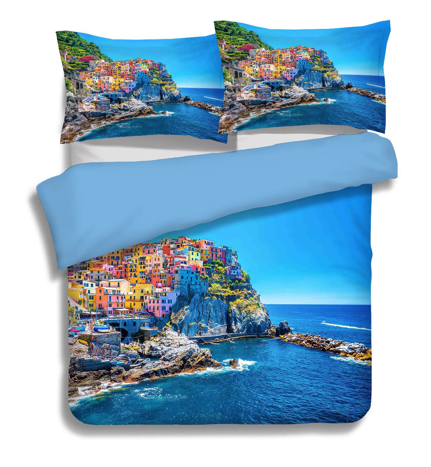 3D Sea House 037 Bed Pillowcases Quilt Wallpaper AJ Wallpaper