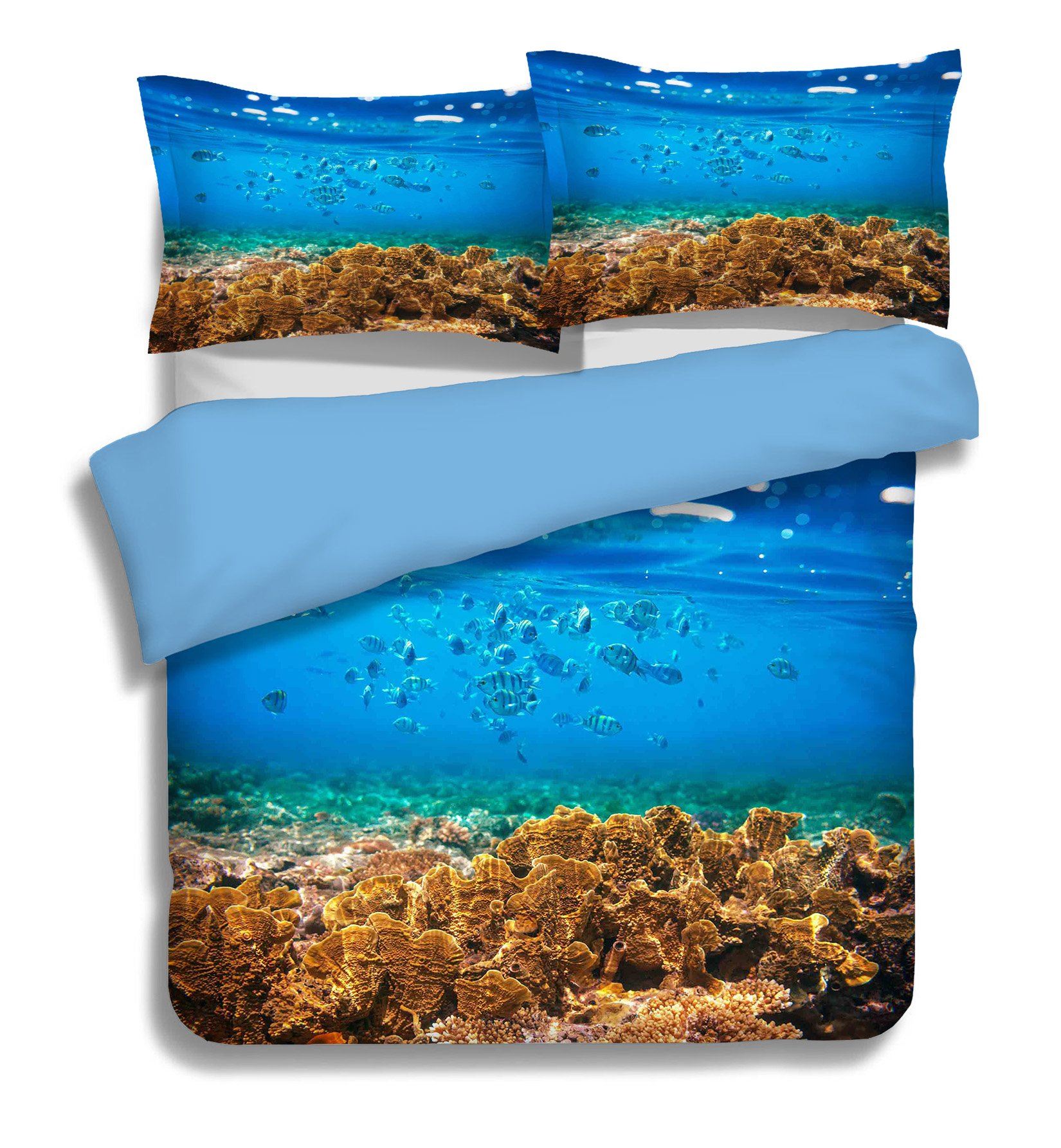 3D Fish Coral 024 Bed Pillowcases Quilt Wallpaper AJ Wallpaper