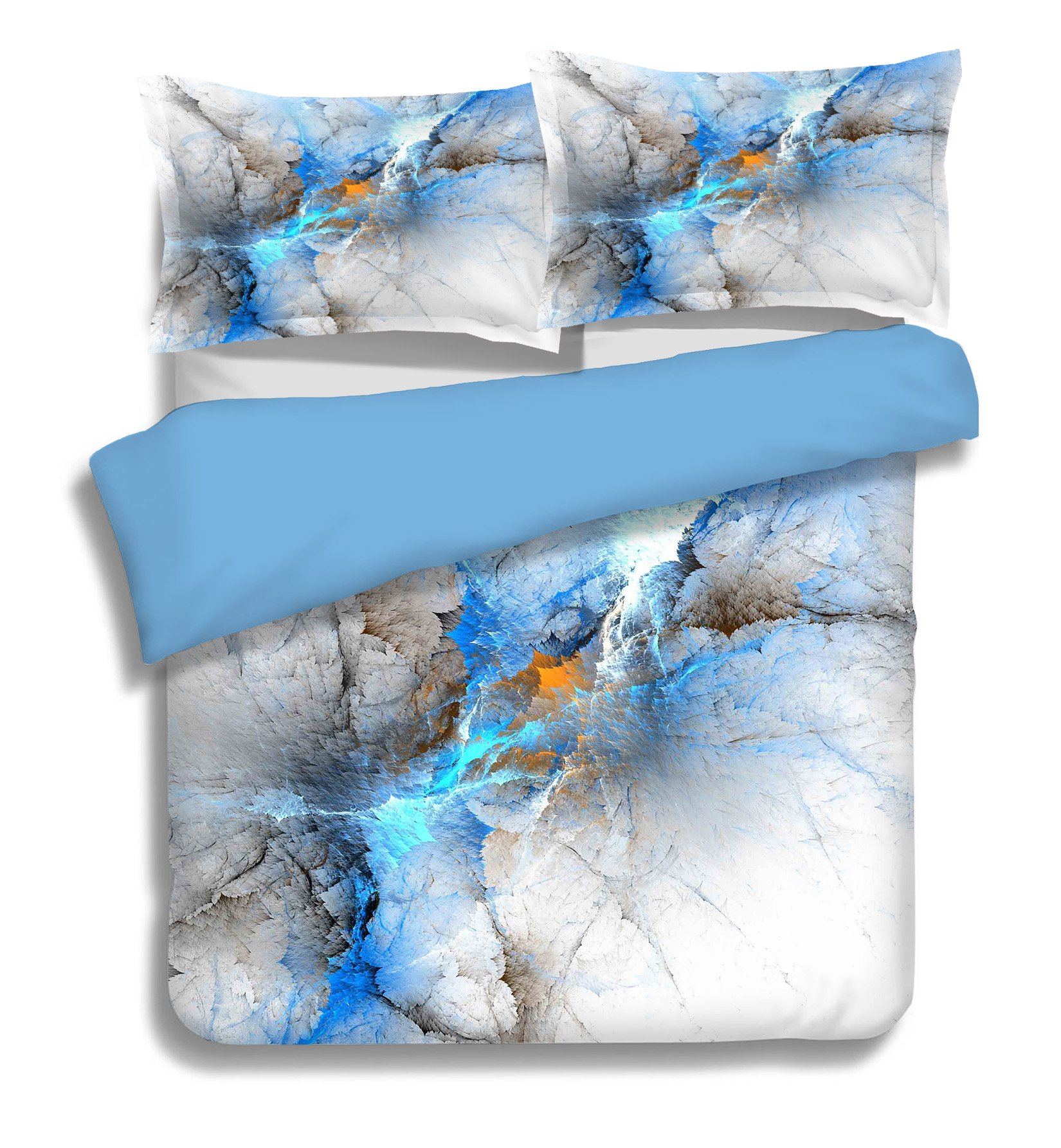 3D Blue Pattern 228 Bed Pillowcases Quilt Wallpaper AJ Wallpaper