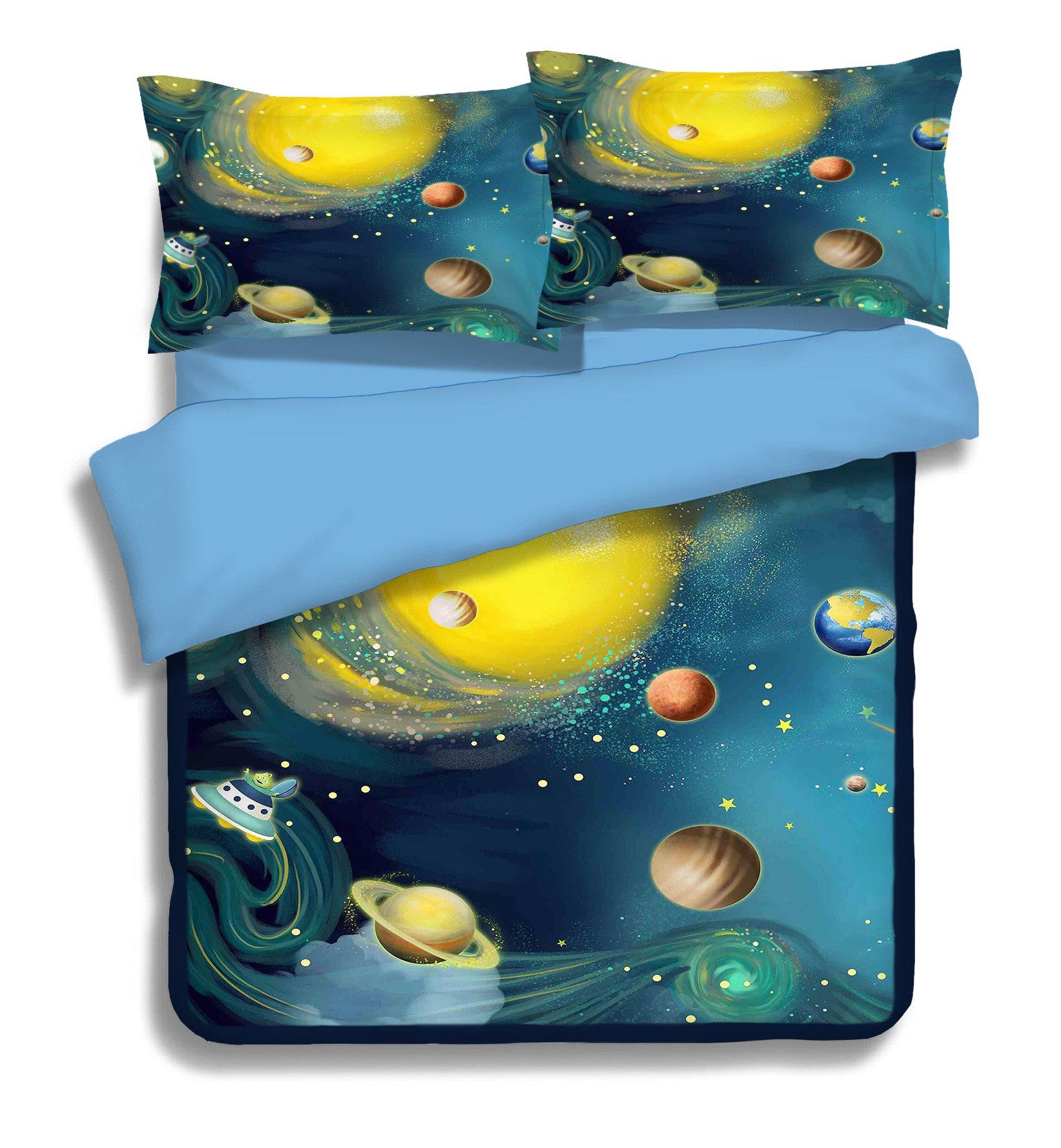 3D Spacecraft Planet 139 Bed Pillowcases Quilt Wallpaper AJ Wallpaper