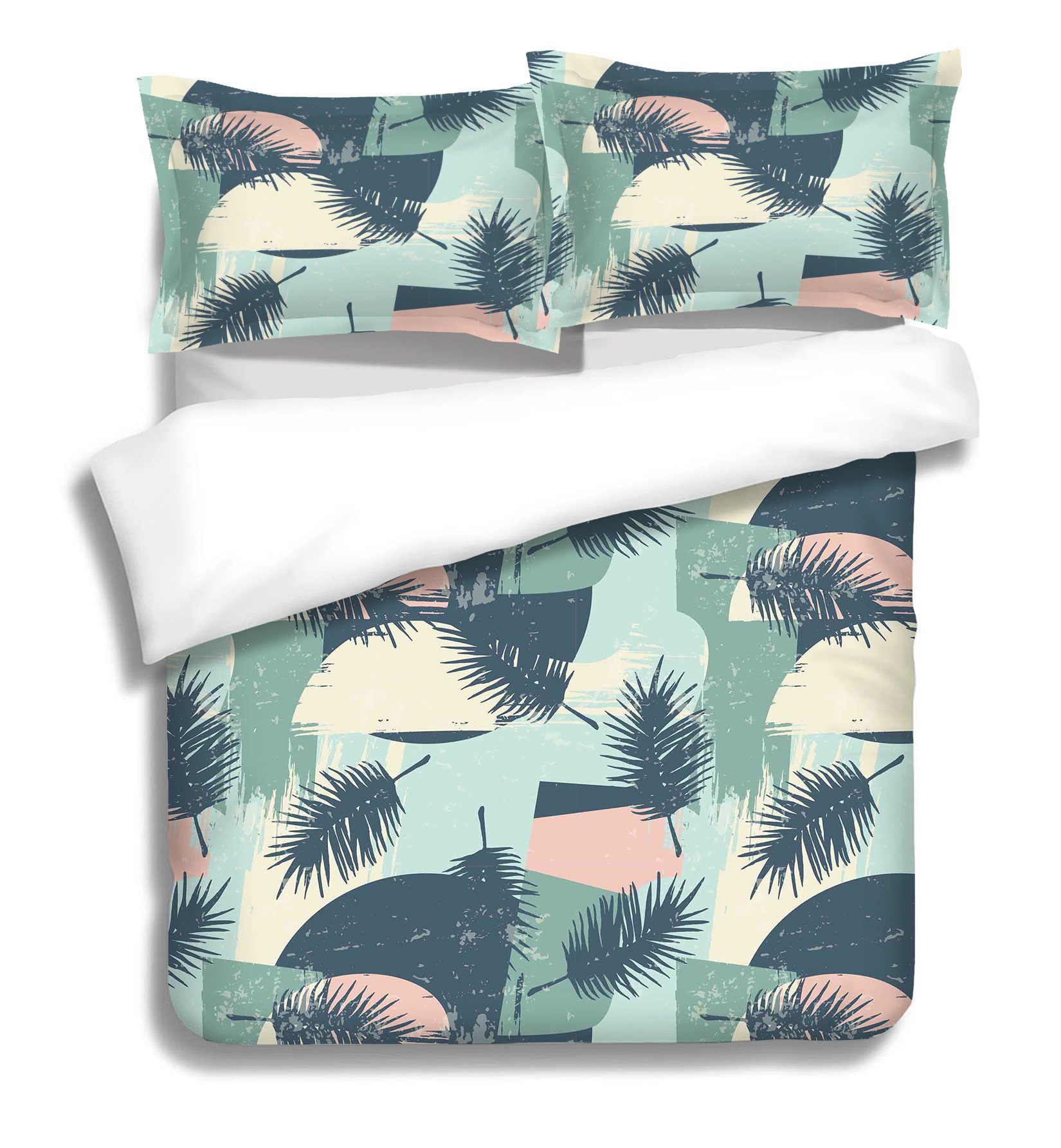 3D Colored Feathers 073 Bed Pillowcases Quilt Wallpaper AJ Wallpaper