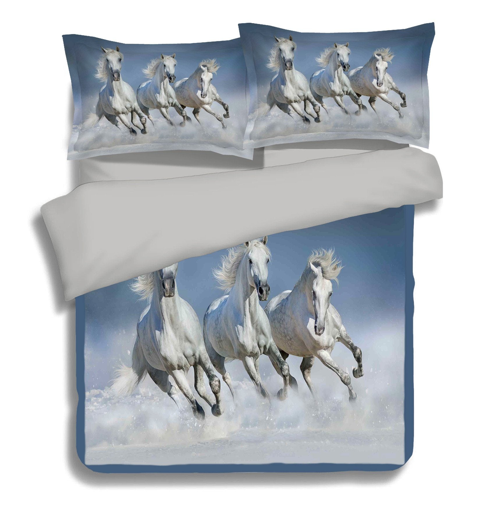 3D Fast Horse 131 Bed Pillowcases Quilt Wallpaper AJ Wallpaper