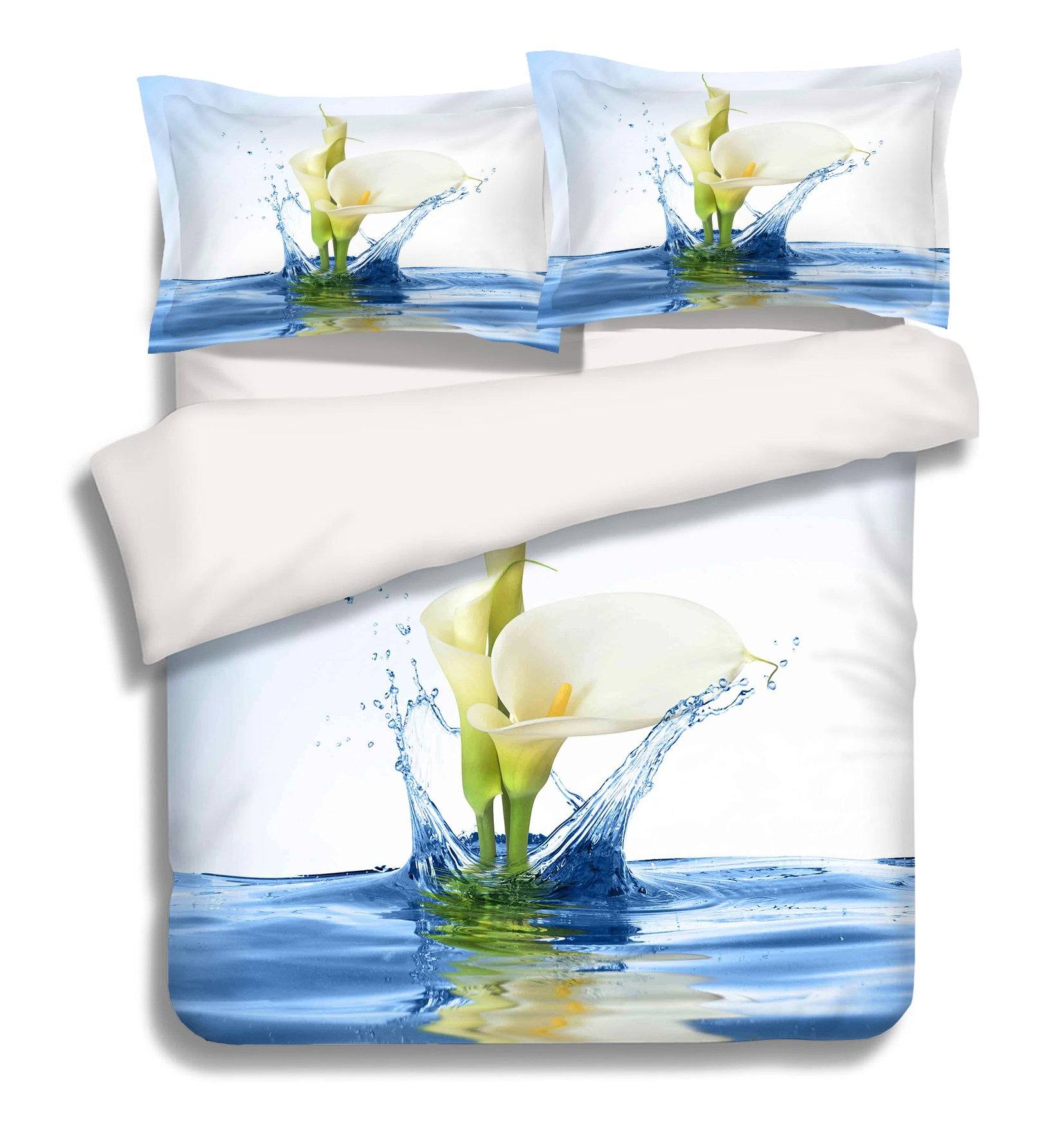 3D Water Pure Flowers 163 Bed Pillowcases Quilt Wallpaper AJ Wallpaper