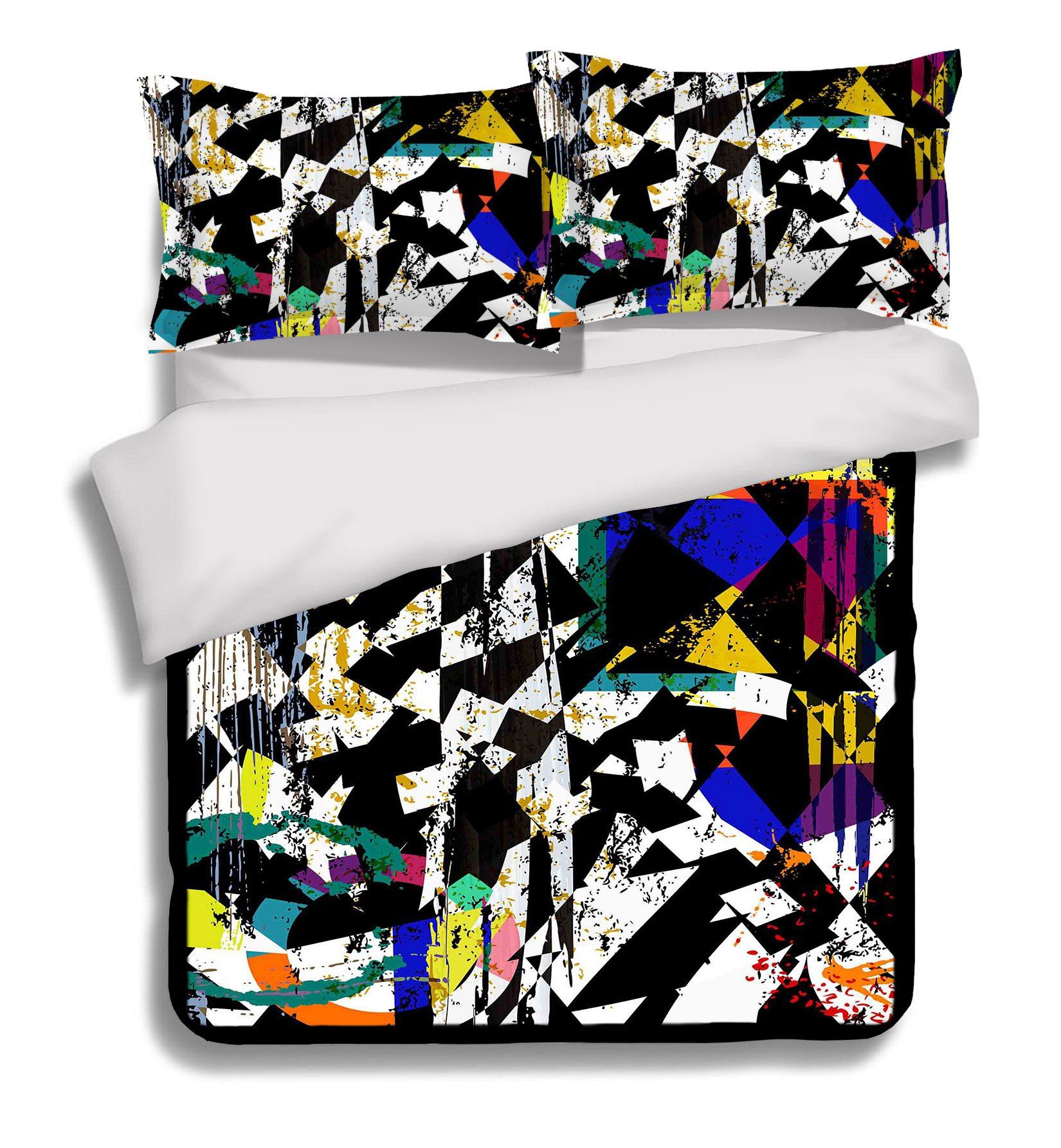3D Black And White 152 Bed Pillowcases Quilt Wallpaper AJ Wallpaper
